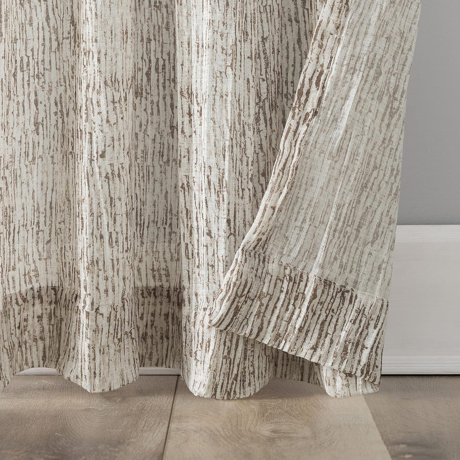 Scott Living Scott Living Tulin Watercolor Print Sheer Rod Pocket Curtain Panel