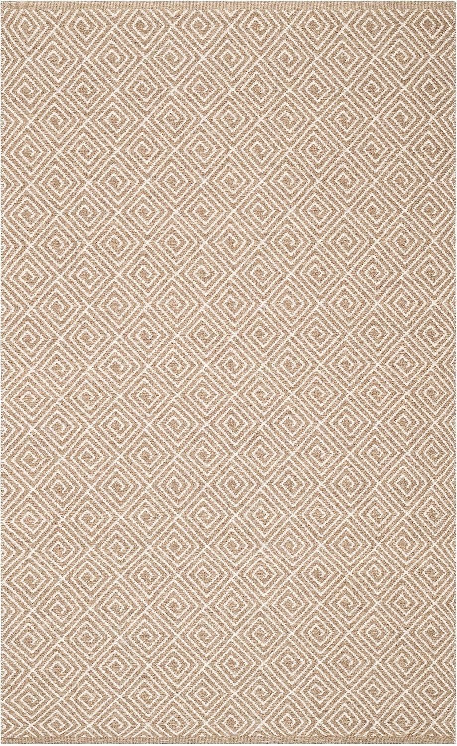 Geo Diamond Natural/Ivory Handwoven Wool Rug