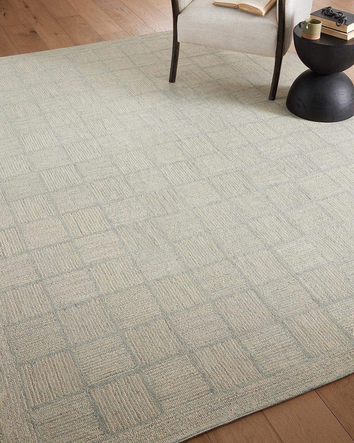 Chris Loves Julia x Loloi Chris Loves Julia x Loloi Francis Collection FRA-03 Silver / Sky, Contemporary  Area Rug