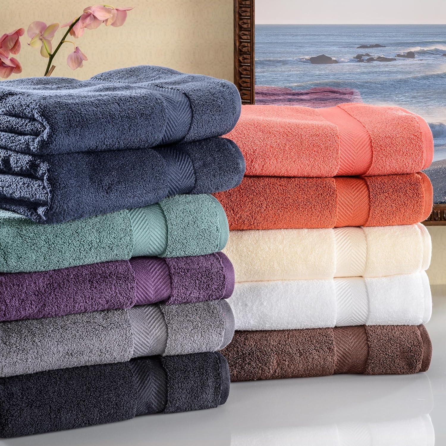 Oversized Midnight Egyptian Cotton Bath Towel Set