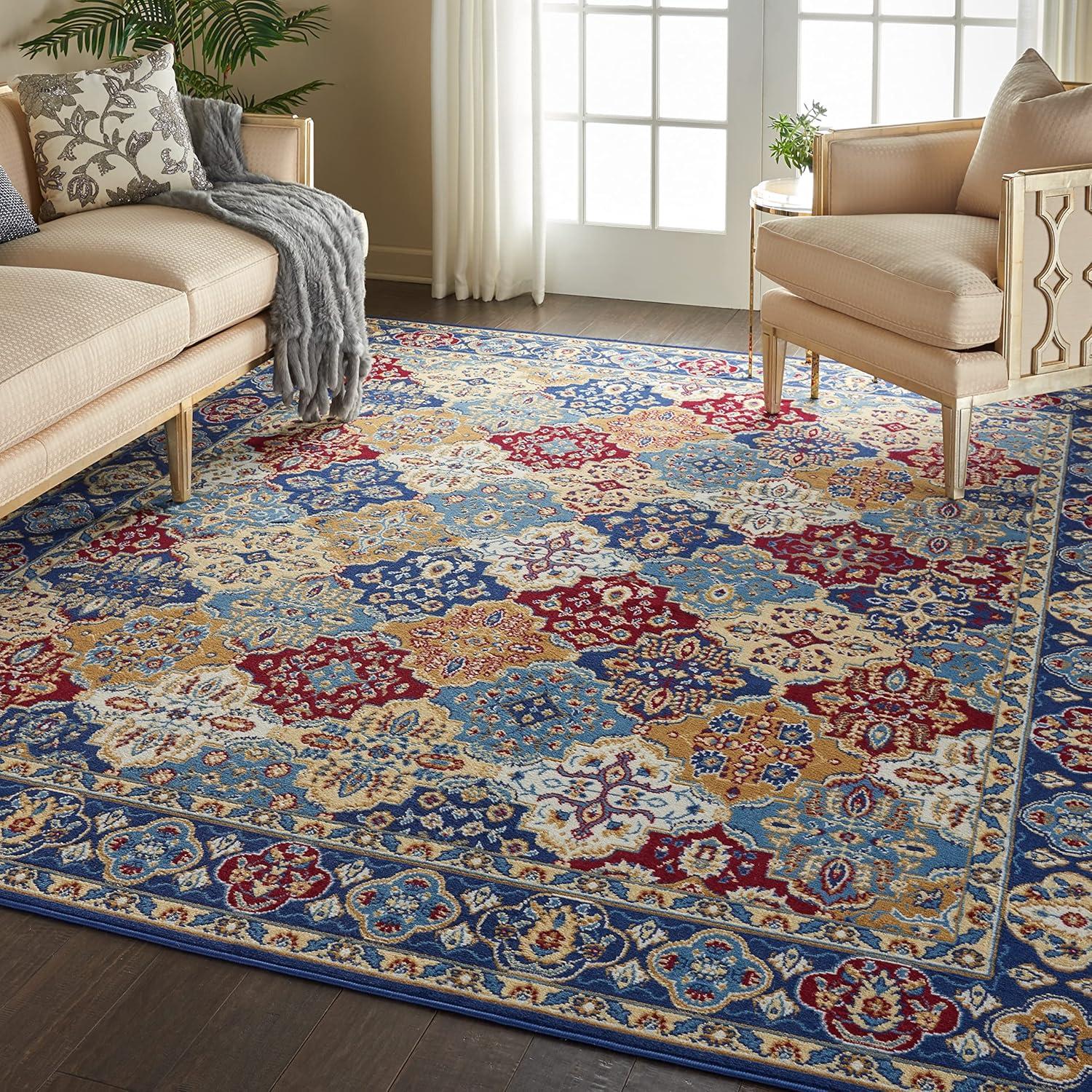 Nourison Grafix Bohemian Multicolor 8'6" x 12' Area Rug, (8x12)