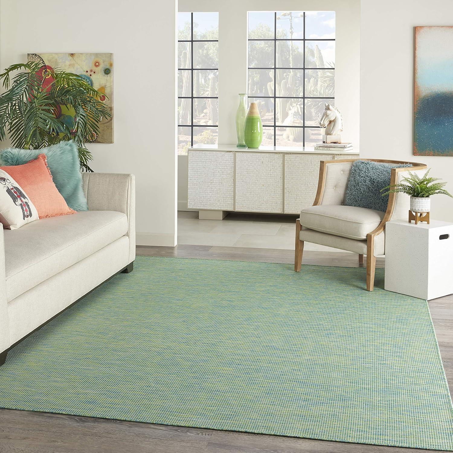 Nourison Positano POS01 Indoor/outdoor Area Rug - Blue/Green 9' x 12'