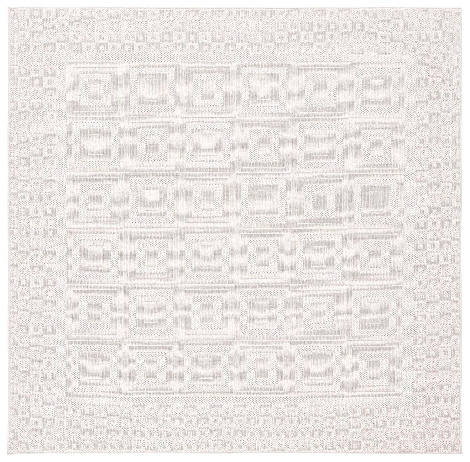 Trends TRD106 Power Loomed Area Rug - Beige/Ivory - 6'7"x6'7" - Safavieh.