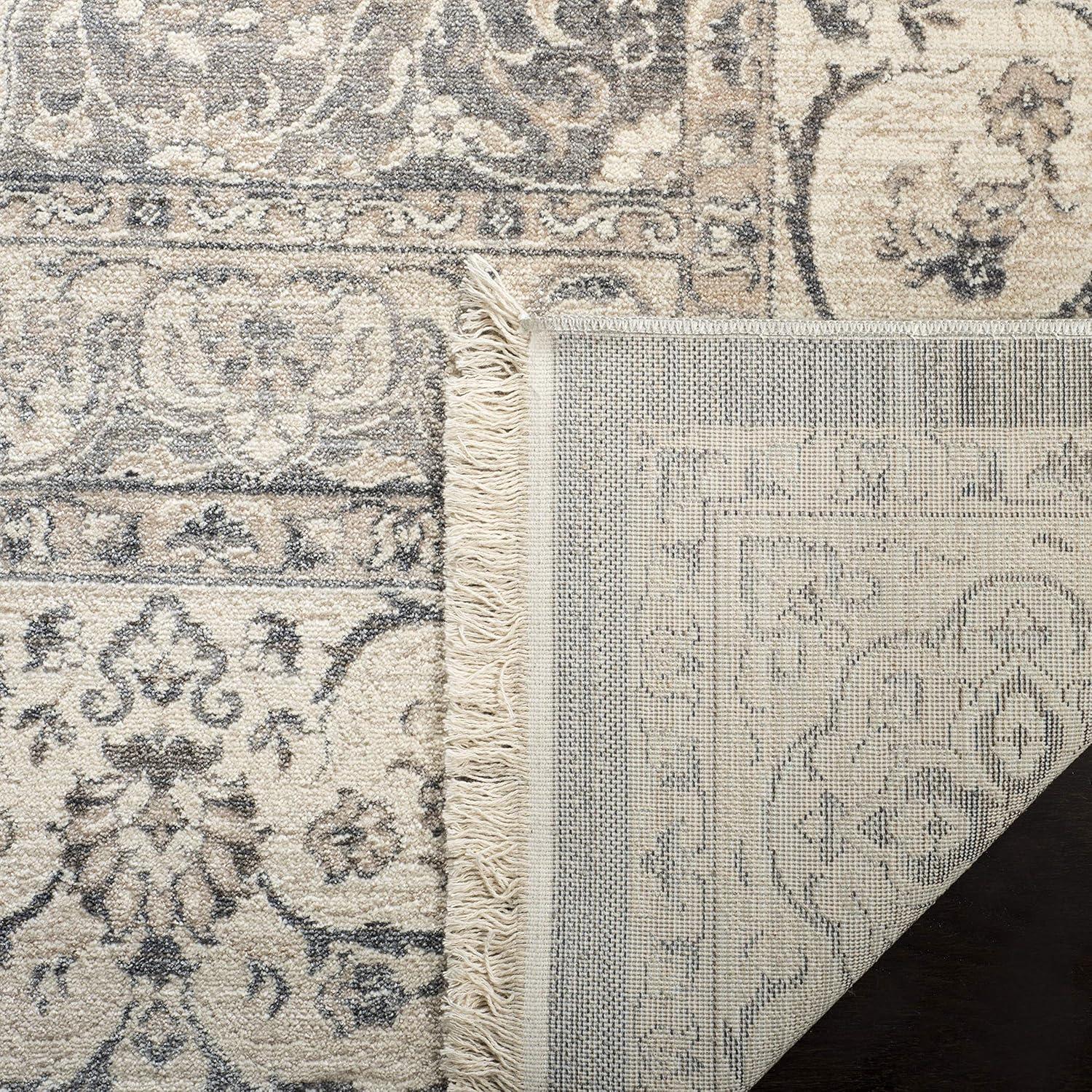 Vintage Persian VTP457 Power Loomed Indoor Runner Rug - Dark Grey/Ivory - 2'2"x8' - Safavieh
