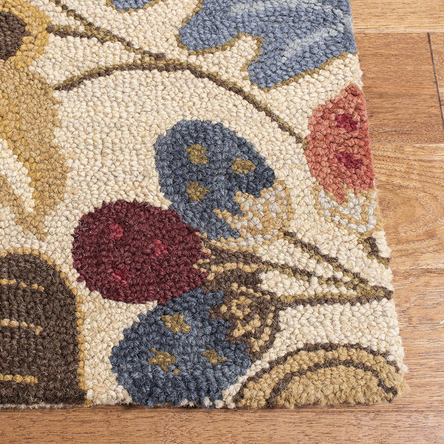 Jardin JAR952 Hand Tufted Area Rug - Beige/Multi - 6'x6' - Safavieh.