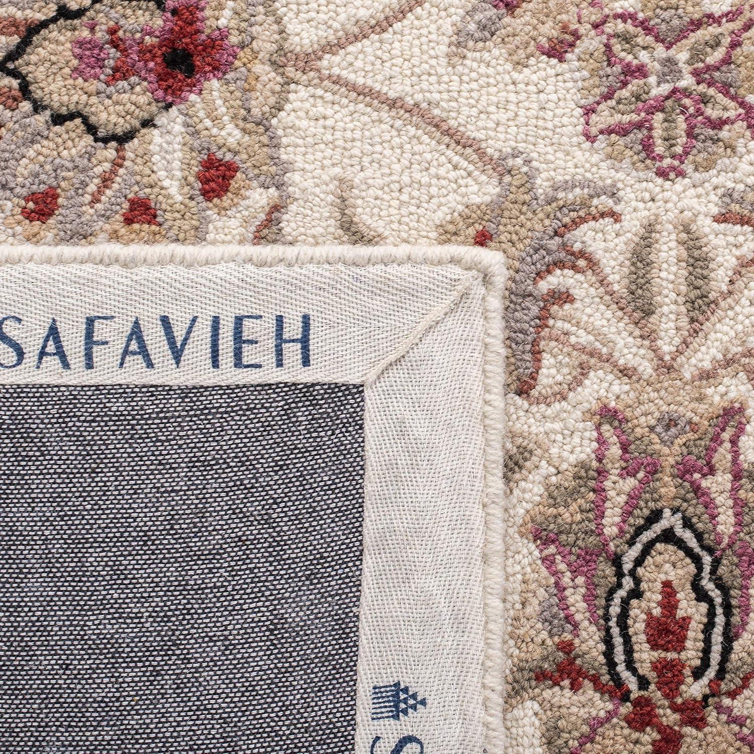 SAFAVIEH Chelsea Raeburn Traditional Wool Area Rug, Ivory, 5'3" x 8'3"