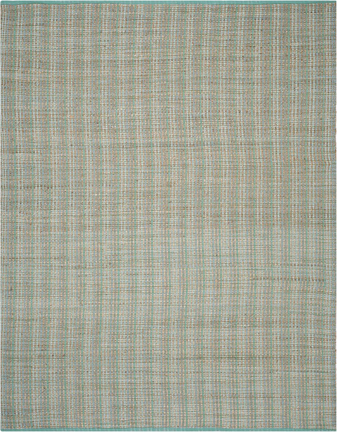 SAFAVIEH Cape Cod Ivana Braided Striped Area Rug, 8' x 10', Green