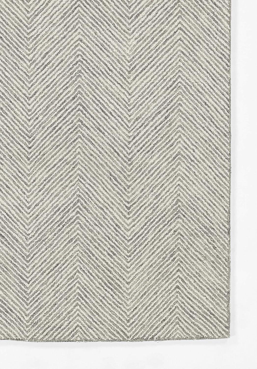 Momeni Contemporary Rectangle Area Rug, Grey, 5' X 8'