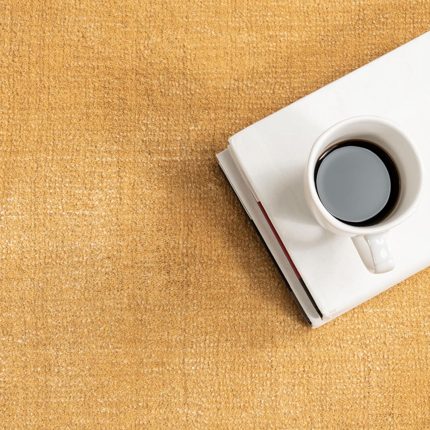 Lahjar Speckled Wool Blend Area Rug