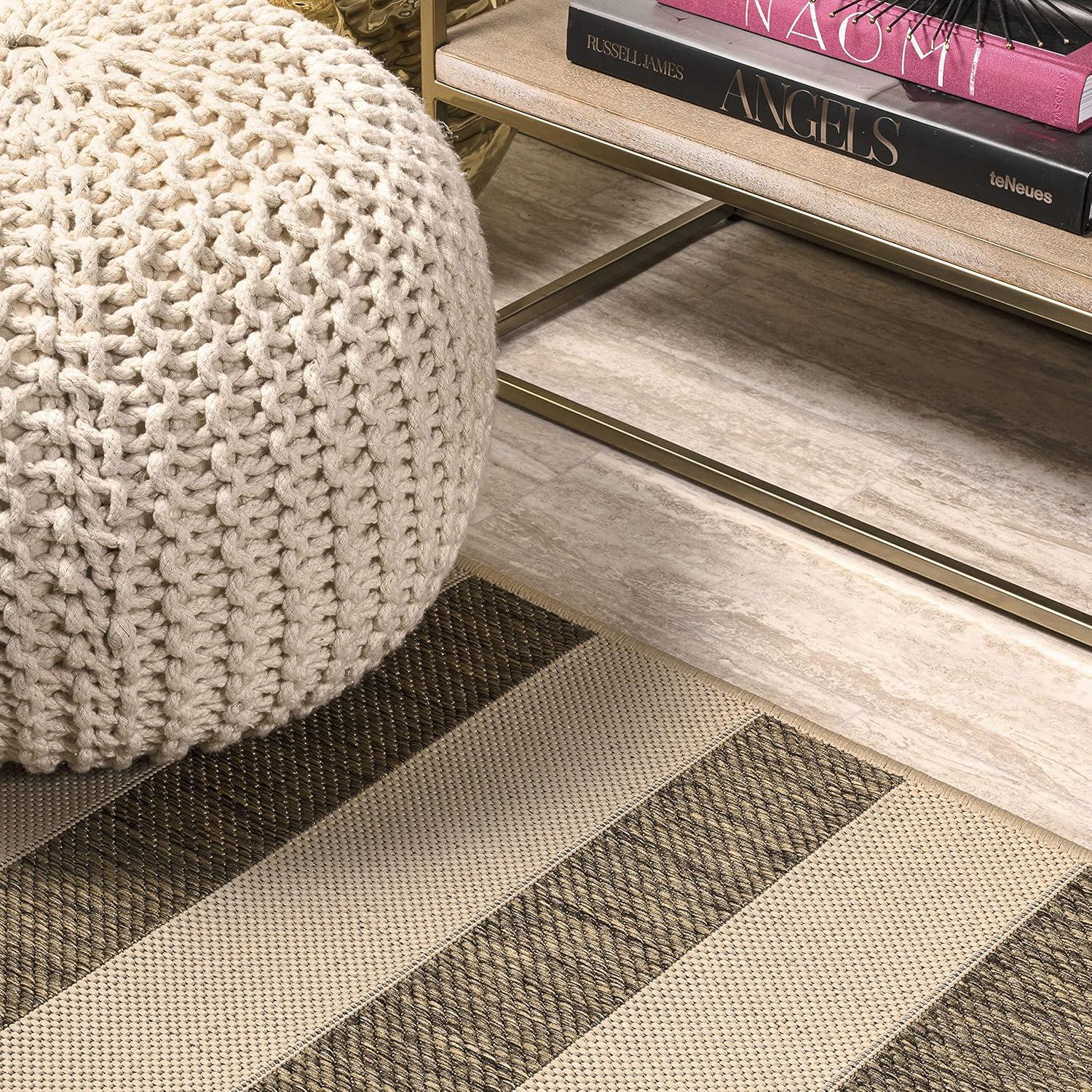 Aveiro Wide Stripe Indoor/Outdoor Area Rug - JONATHAN Y