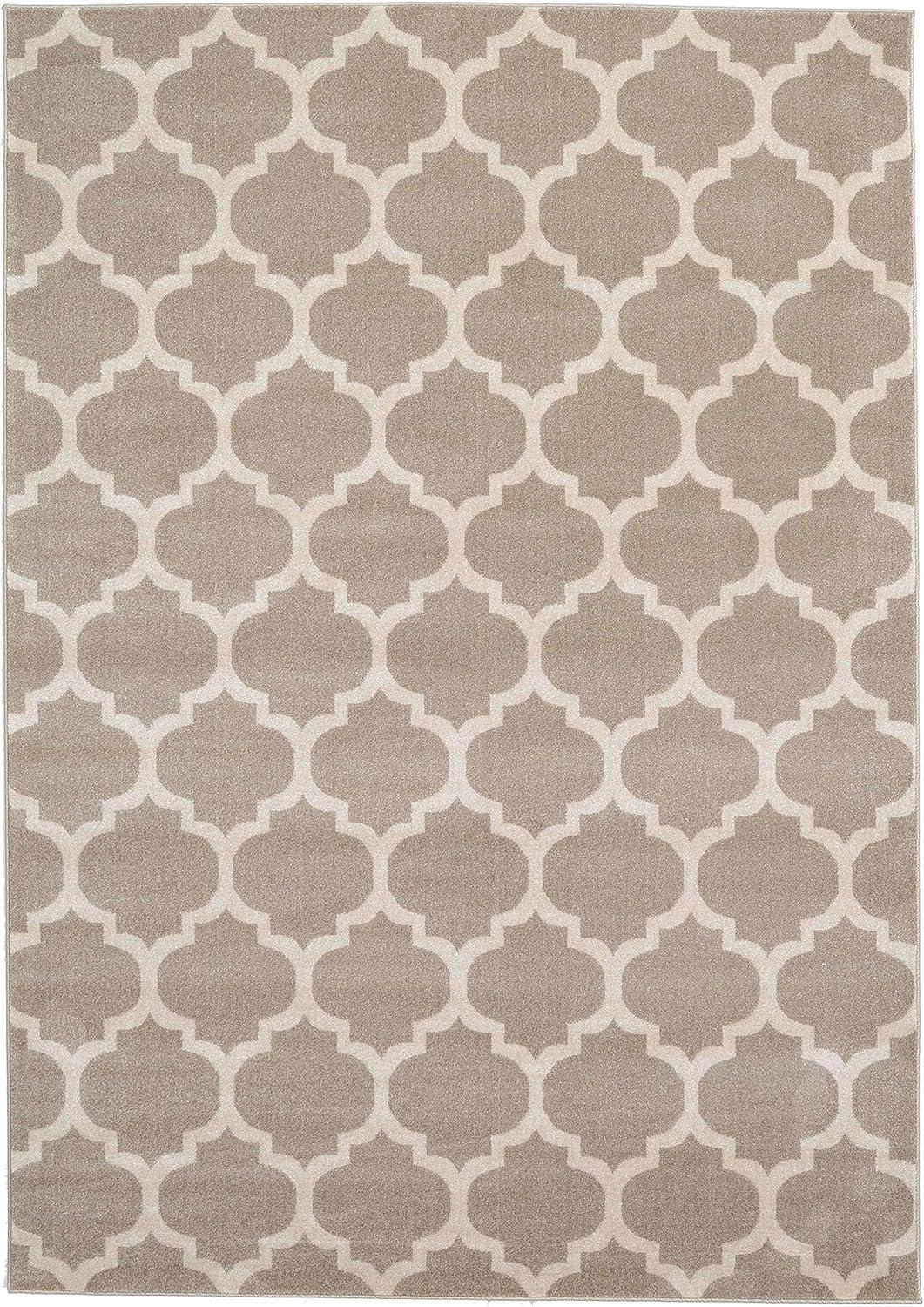 Unique Loom 7' 1 x 10' 0 Trellis Philadelphia Light Brown Area Rug