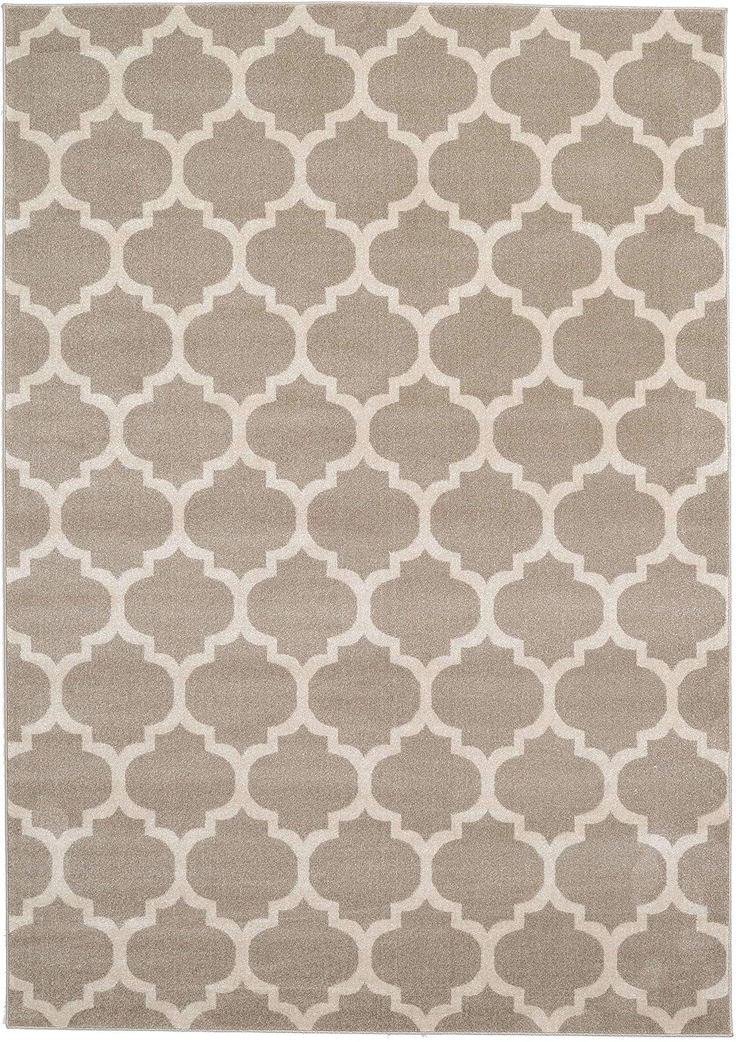 Unique Loom 7' 1 x 10' 0 Trellis Philadelphia Light Brown Area Rug
