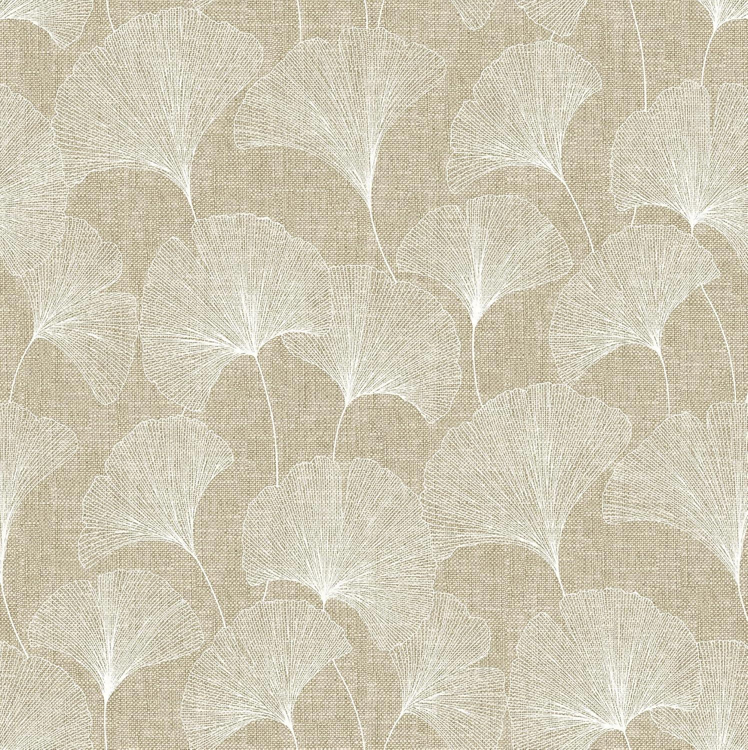 Surface Style - Peel and Stick Wallpaper, Botanical Wallpaper for Bedroom, Powder Room, Kitchen, Self Adhesive, Vinyl, 30.75 Sq Ft Coverage (Clover Lane Collection, Smoke)
