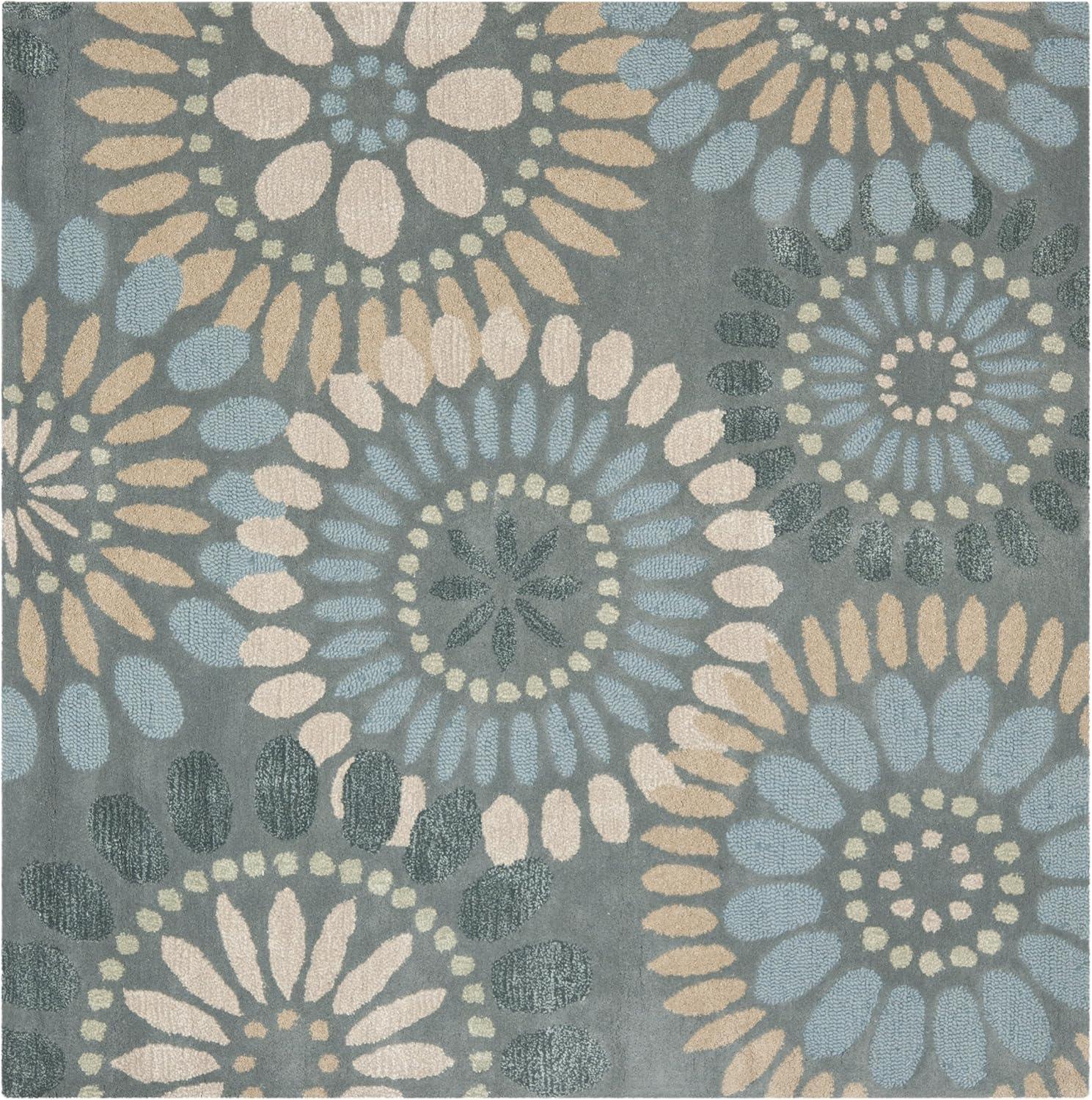 Arber Hand Tufted Wool Floral Rug