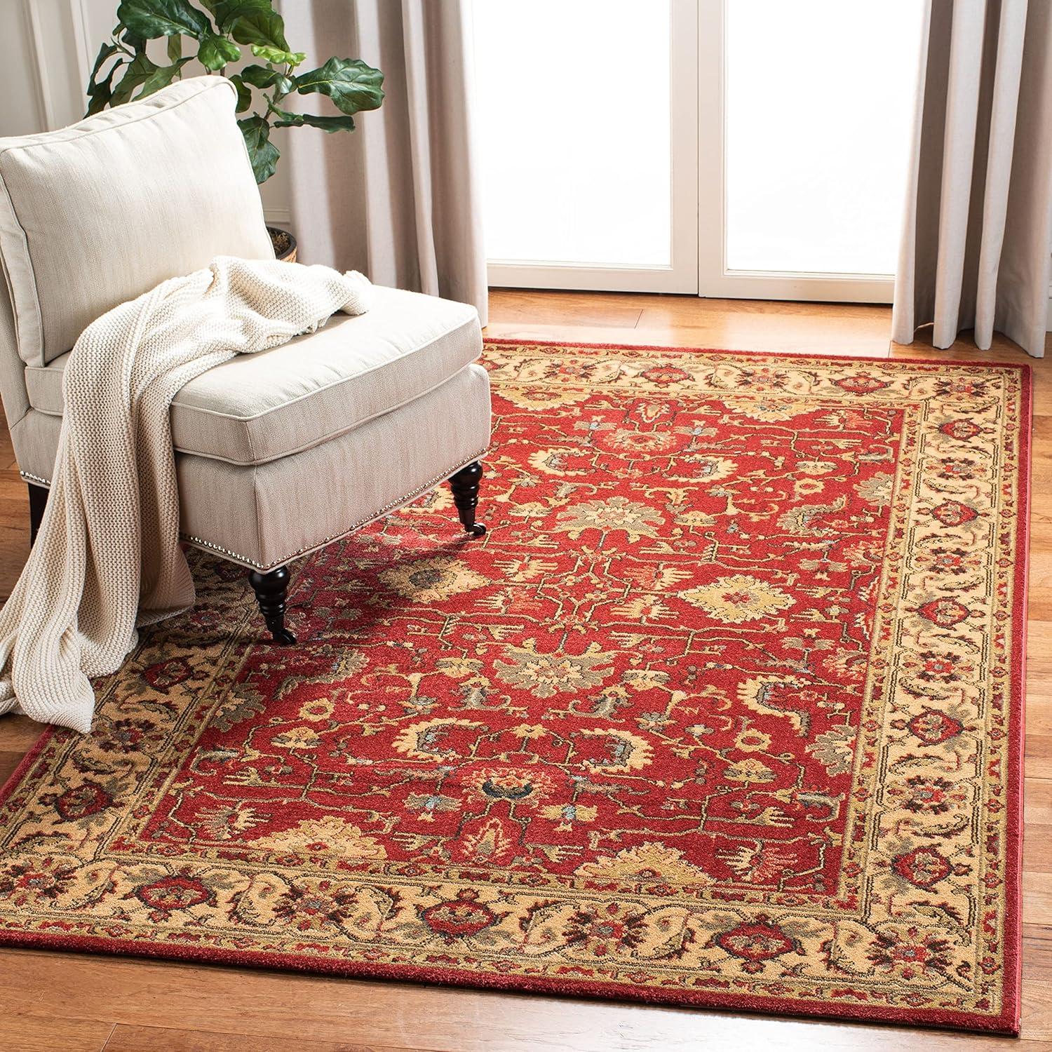 Mahal MAH693 Power Loomed Indoor Area Rug - Red/Navy - 9'x12' - Safavieh