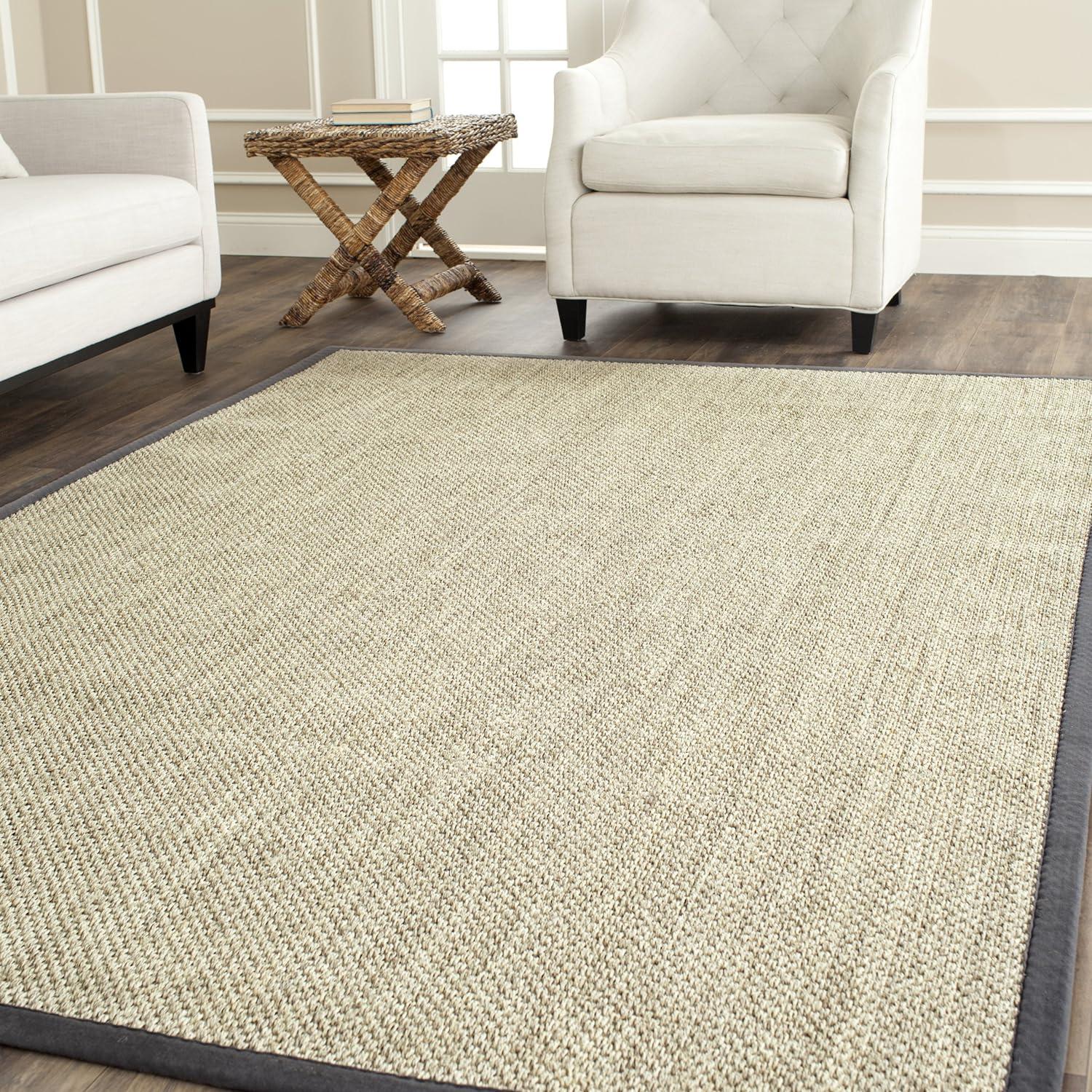 Natural Fiber NF443 Power Loomed Area Rug - Marble/Grey - 5'x8' - Safavieh.