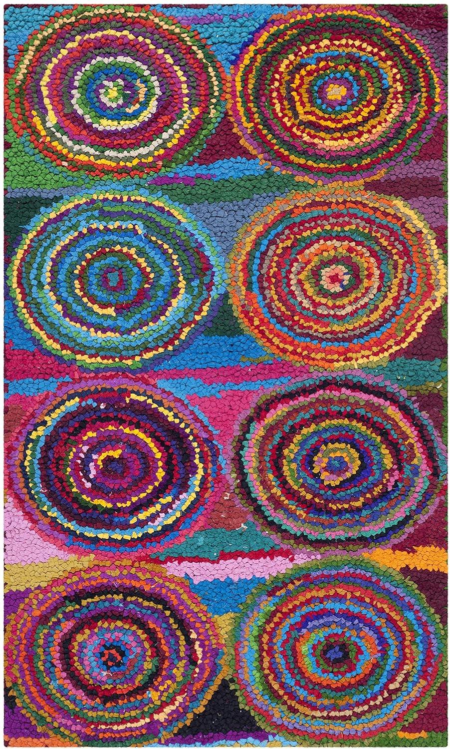 Nantucket NAN143 Hand Tufted Indoor Accent Rug - Pink/Multi - 2'x3' - Safavieh.
