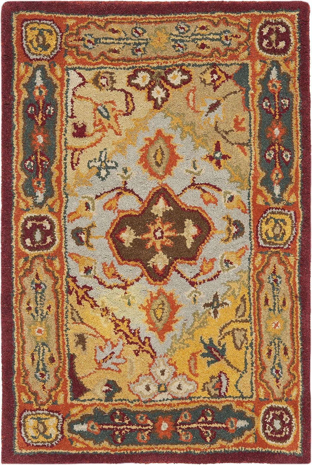 SAFAVIEH Heritage Regius Traditional Wool Runner Rug, Multi, 2'3" x 8'