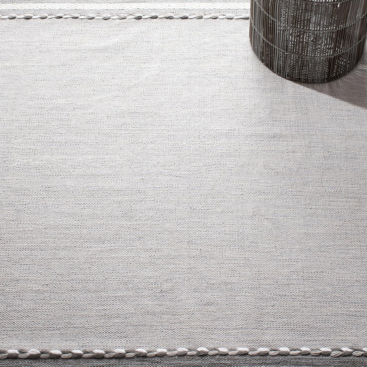 Montauk MTK215 Hand Woven Area Rug - Grey/Ivory - 8'9"x11'9" - Safavieh.