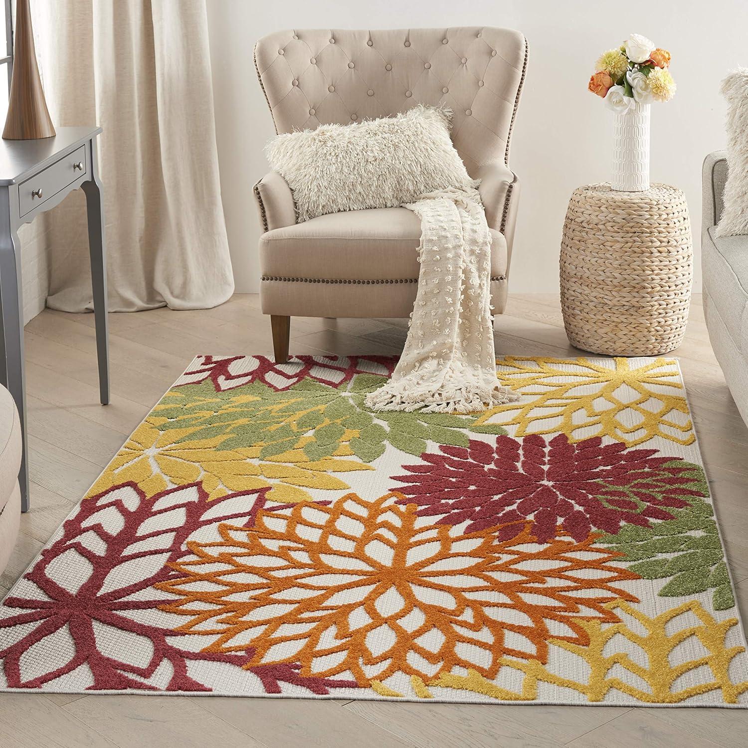 Nourison Aloha Floral Bloom Outdoor Rug