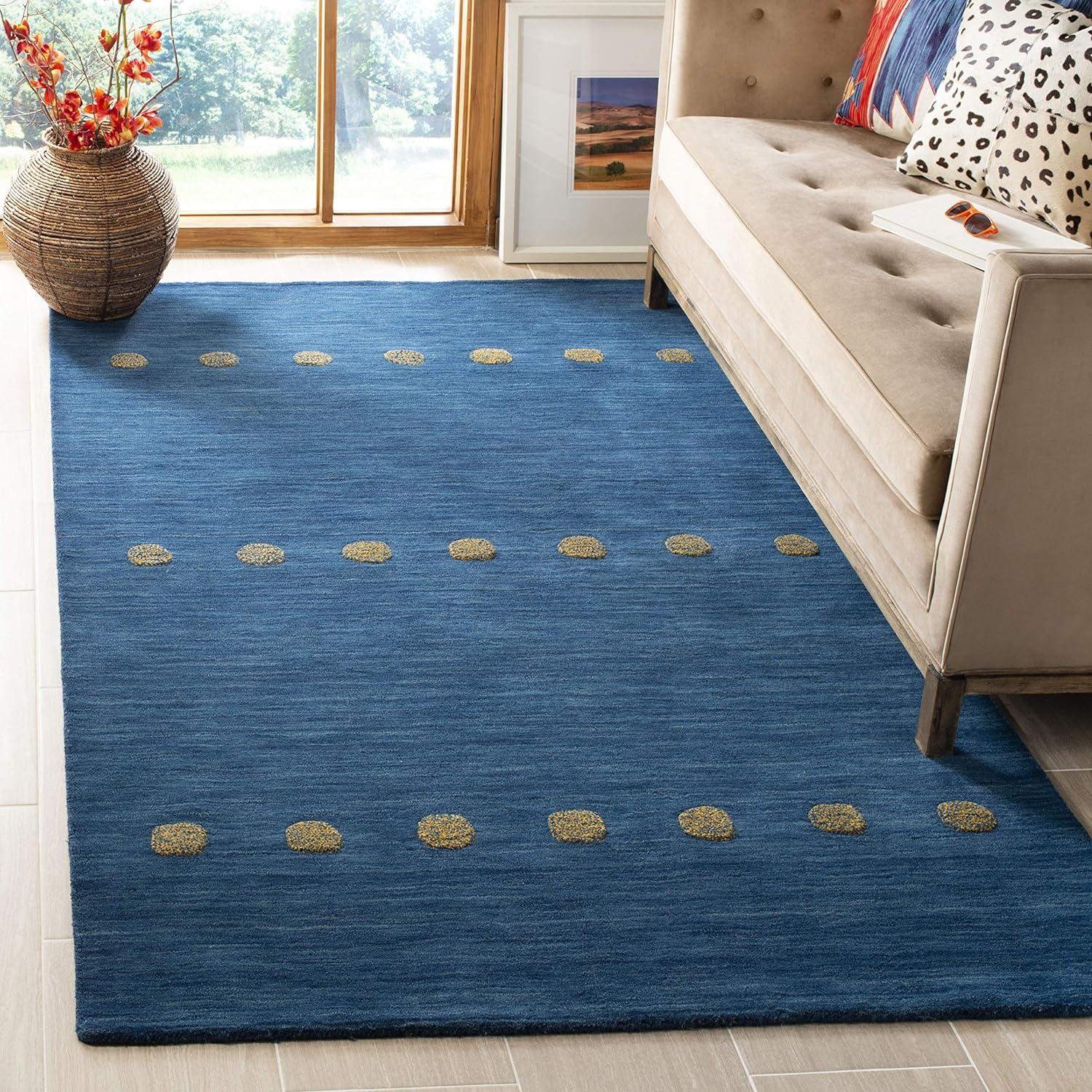 Himalaya HIM590 Hand Loomed Area Rug - Blue - 8'x10' - Safavieh.