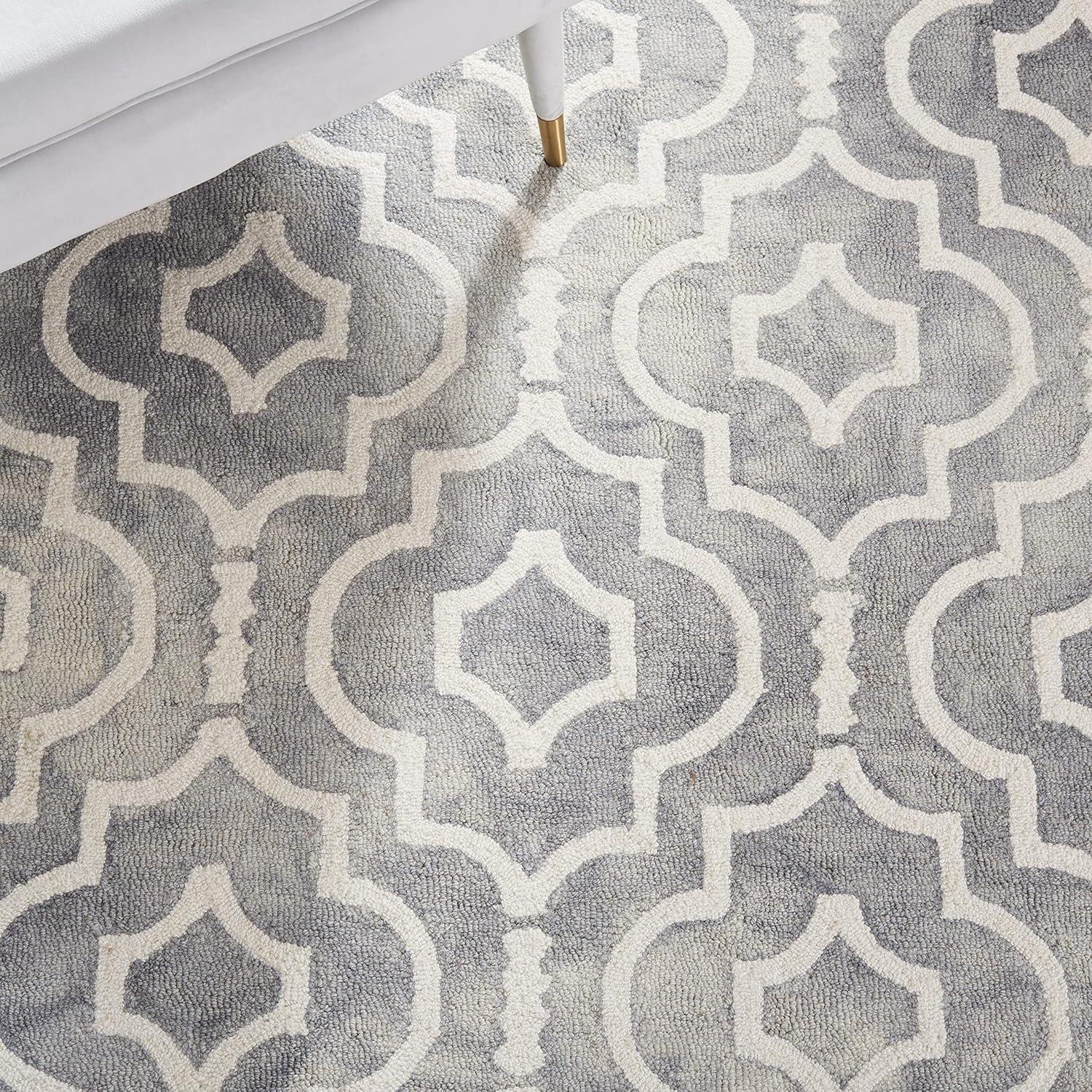 Dip Dye DDY538 Hand Tufted Indoor Accent Rug - Grey/Ivory - 2'x3' - Safavieh