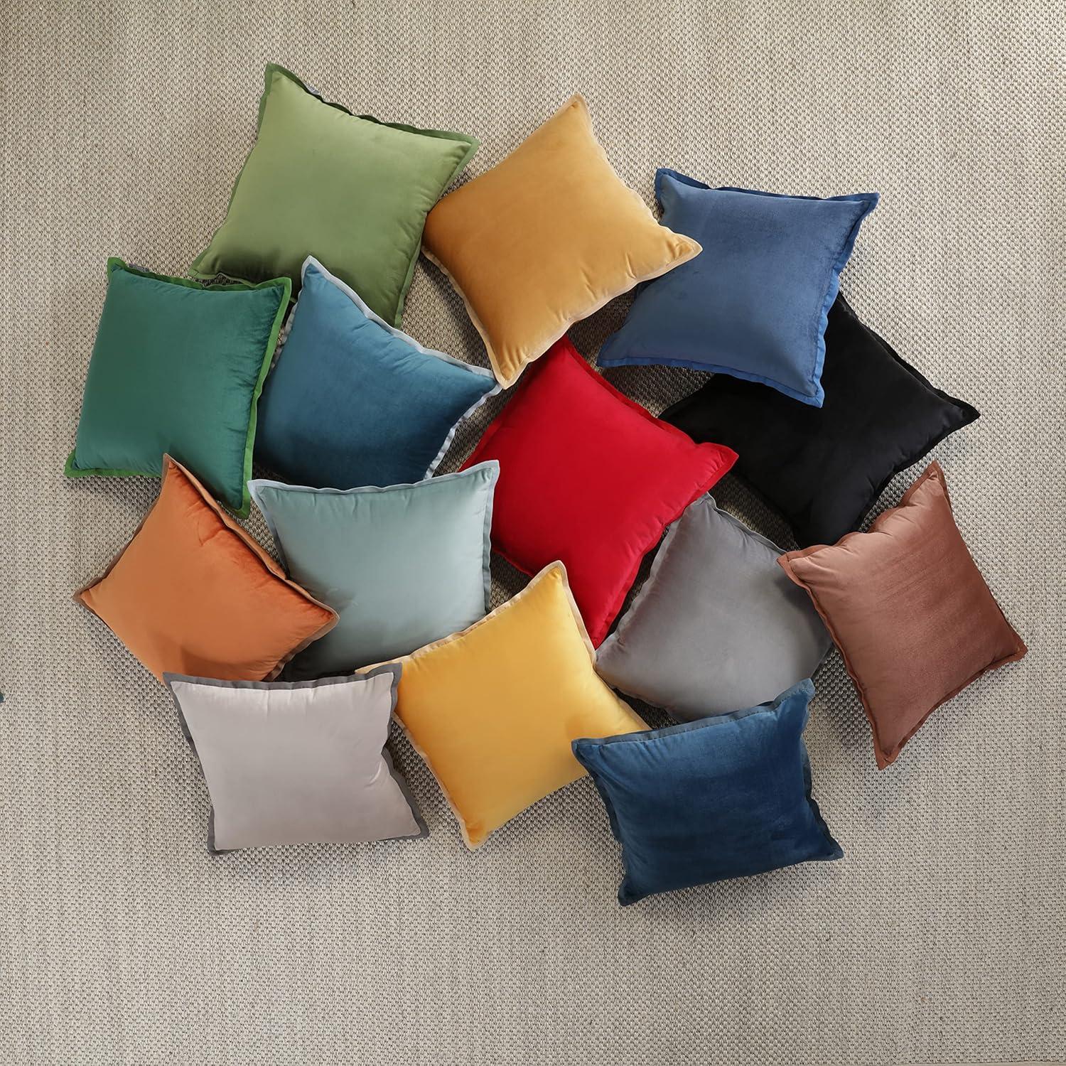 Flange Loden Velvet Down Blend Throw Pillow