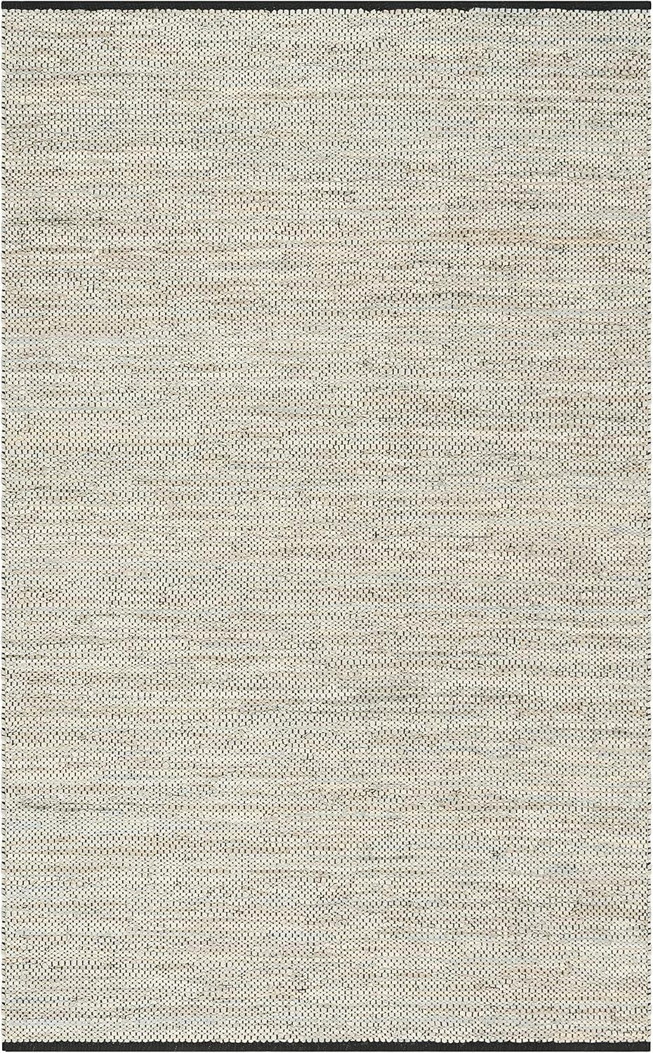 Vintage Leather VTL104 Hand Woven Indoor Area Rug - Beige - 6'x9' - Safavieh