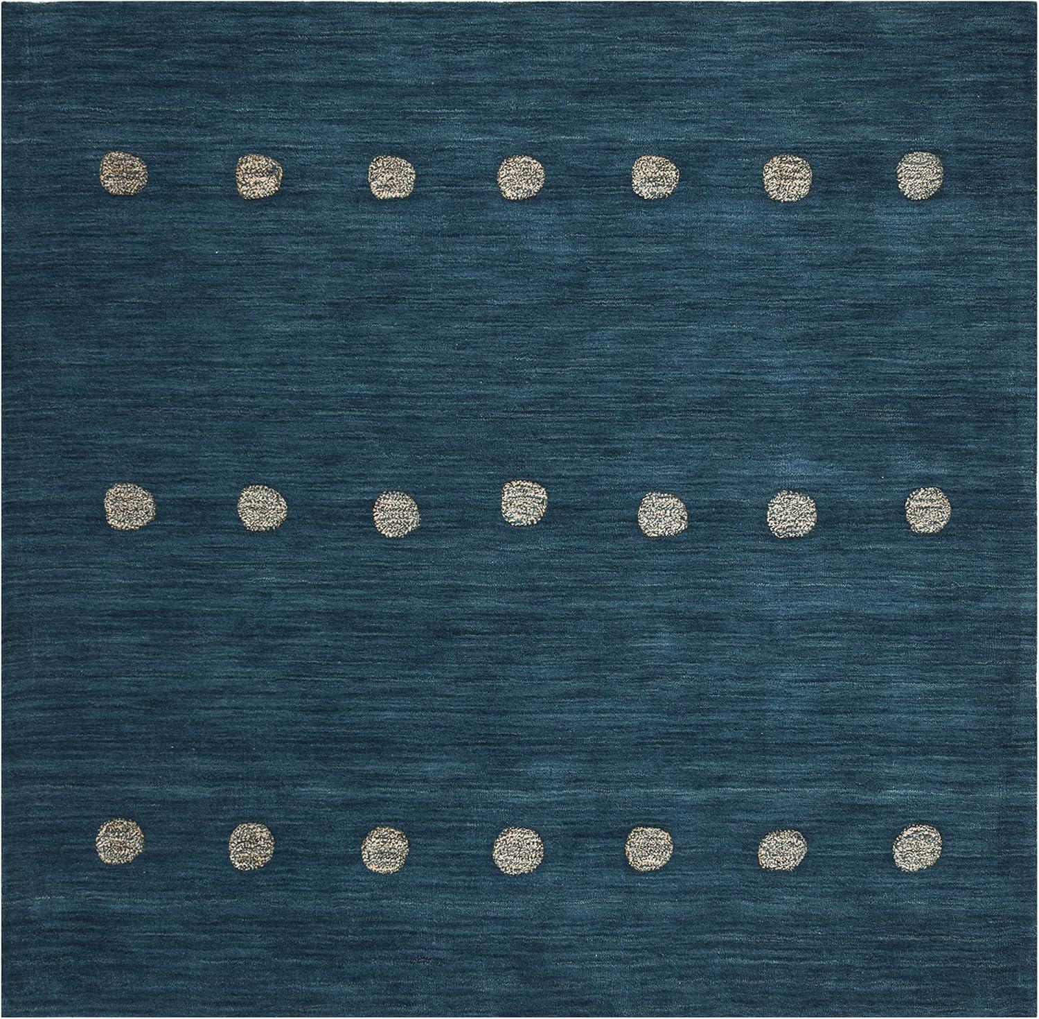 Himalaya HIM590 Hand Loomed Area Rug - Blue - 6'x6' - Safavieh.