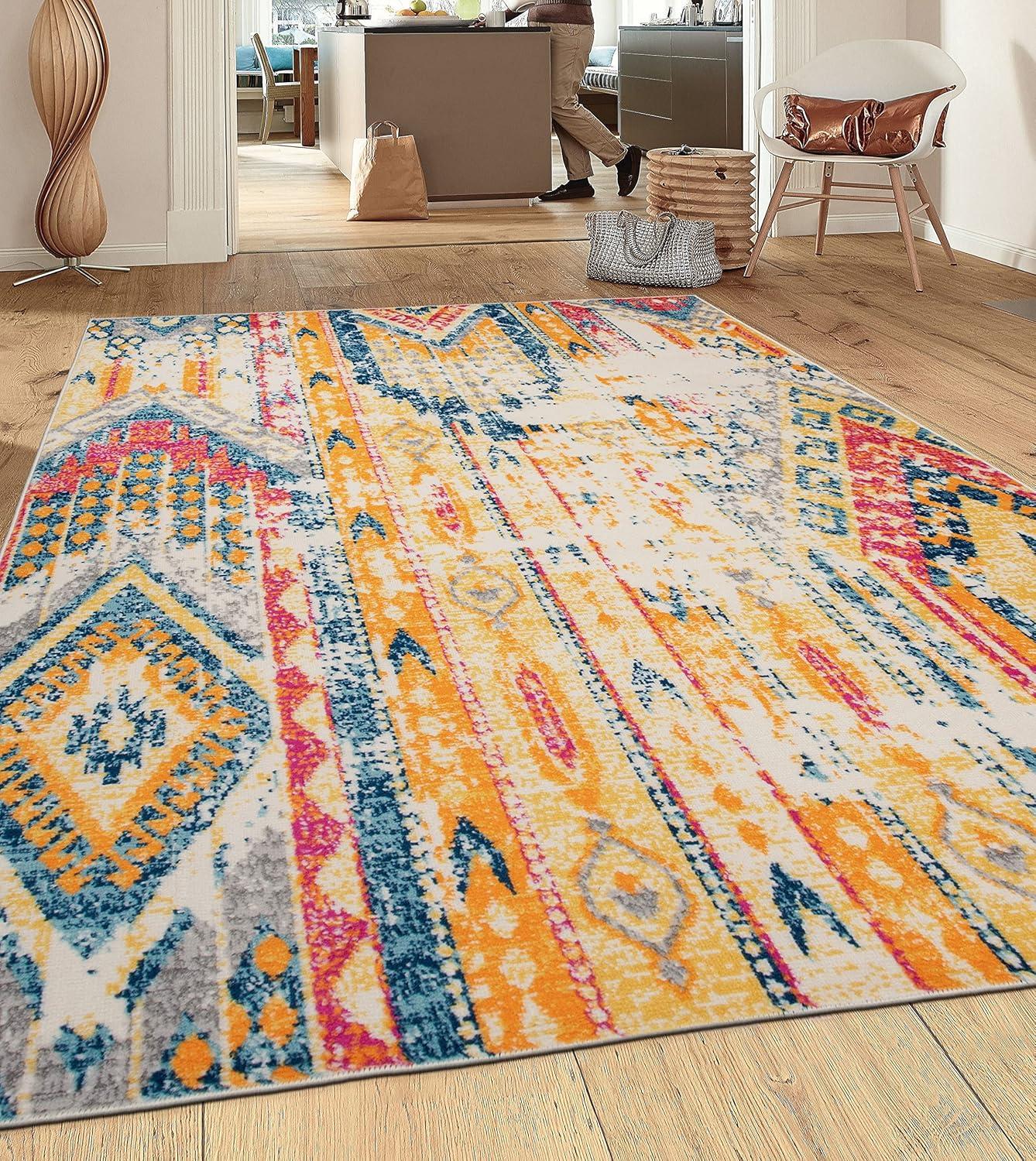 World Rug Gallery Bohemian Geometric Modern Area Rug