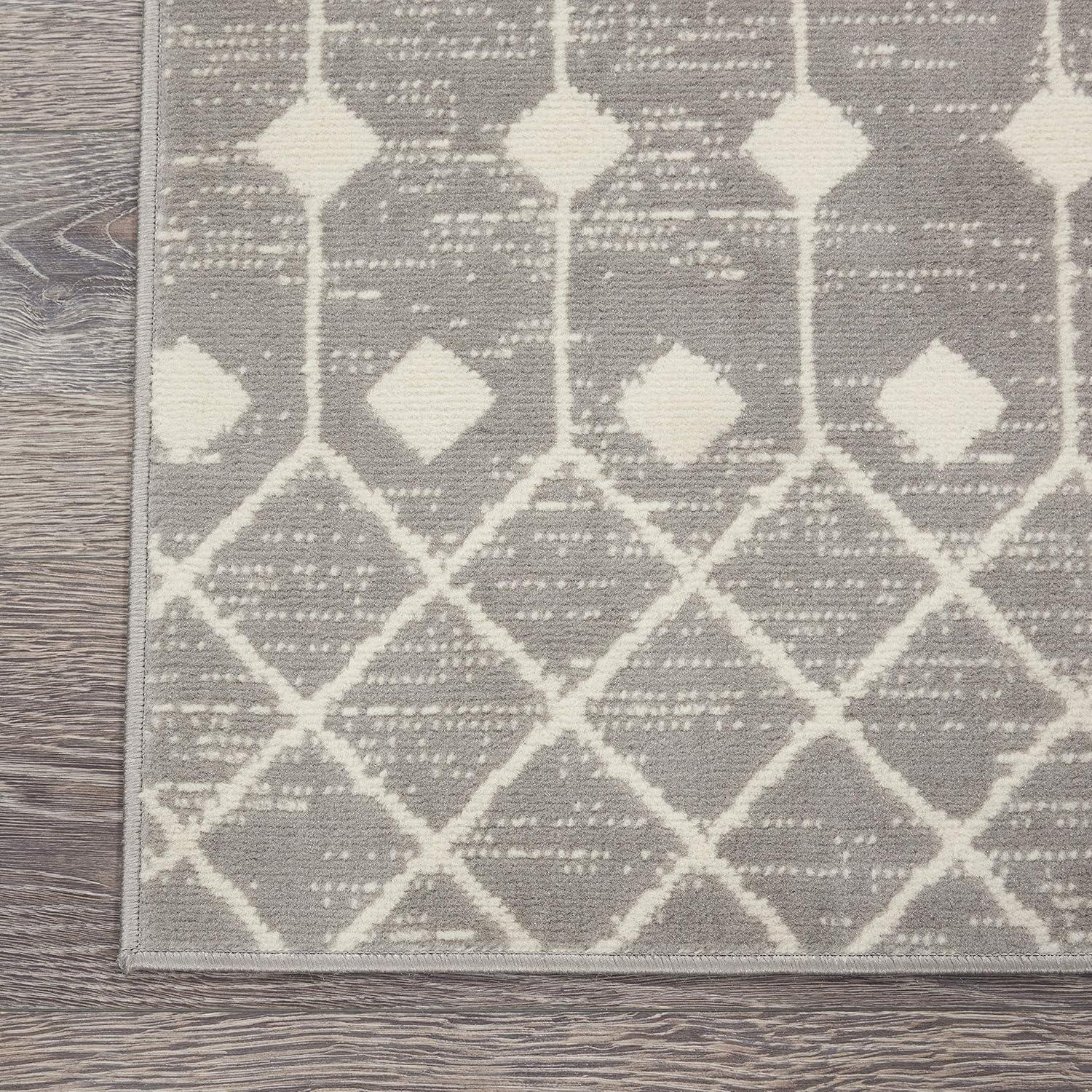 Nourison Grafix GRF37 Indoor Area Rug Grey 7'10" x 9'10"