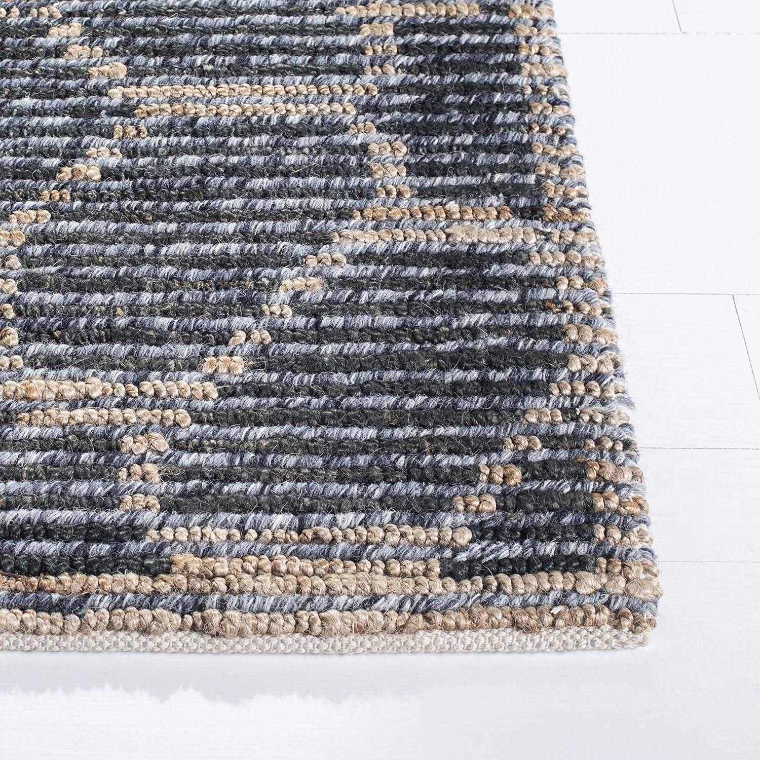 Natural Fiber NF218 Hand Woven Runner Rug - Beige/Charcoal - 2'3"x7' - Safavieh.