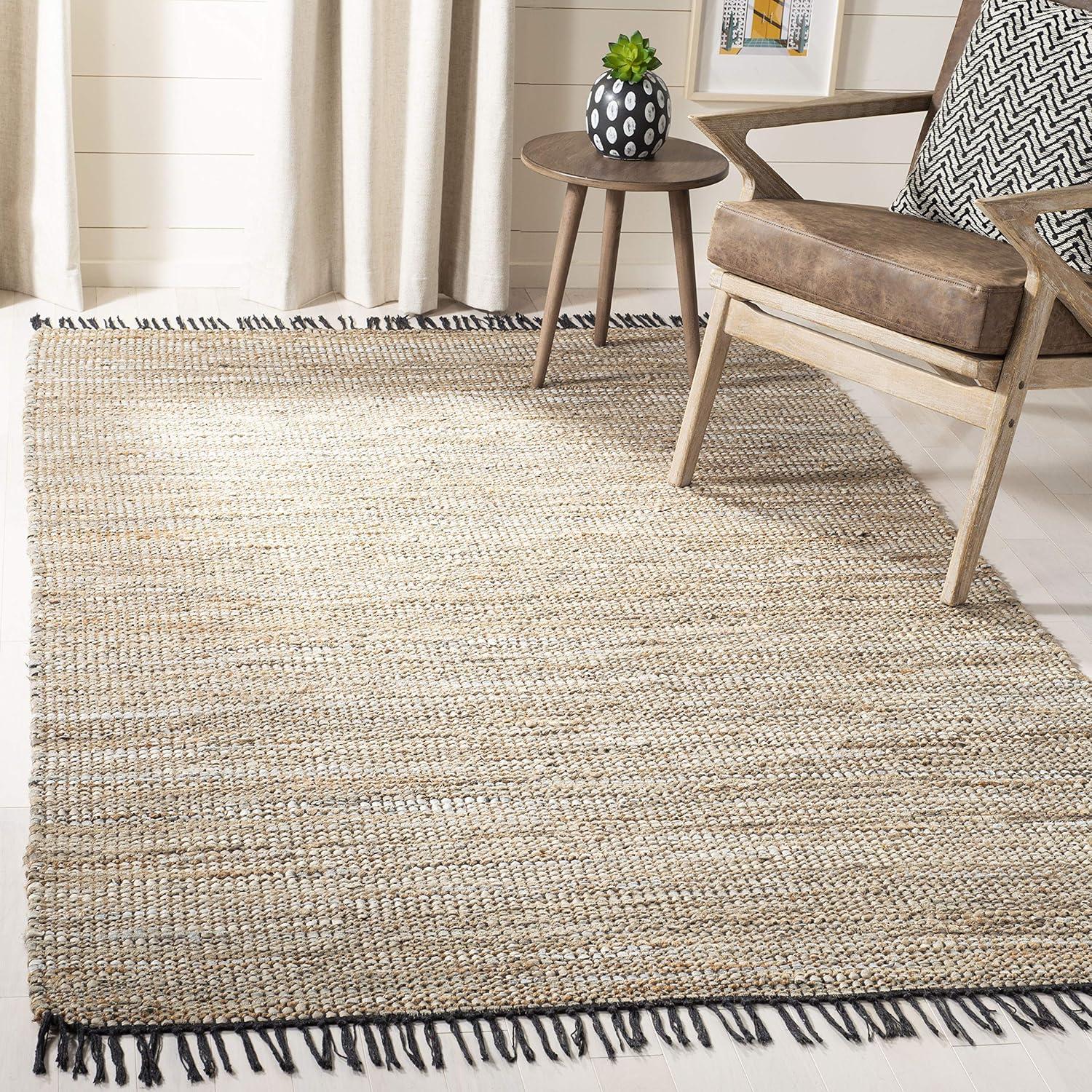 Vintage Leather VTL203 Hand Woven Area Rug - Beige - 8'x10' - Safavieh.