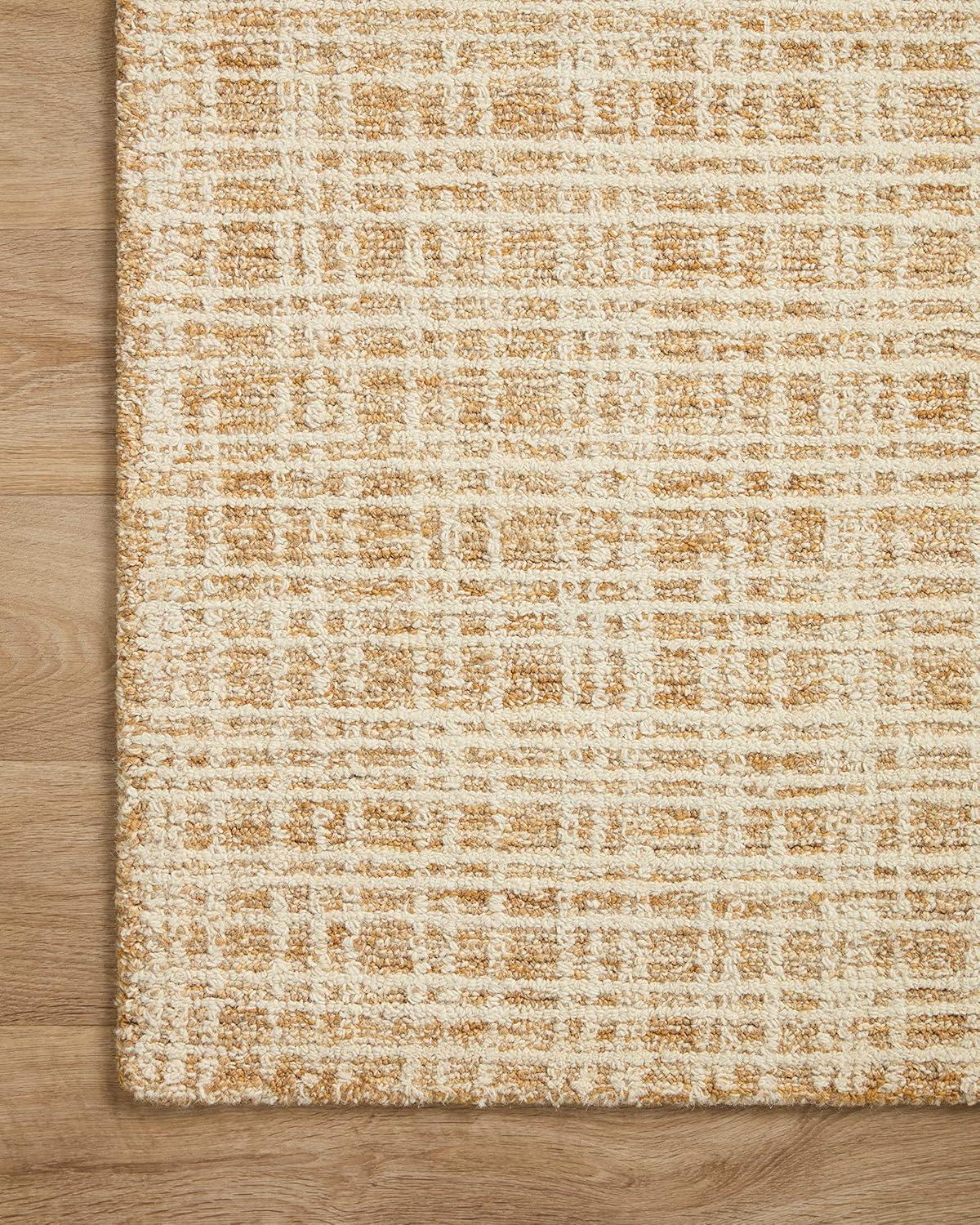 Chris Loves Julia x Loloi Polly Checkered Straw/Ivory Area Rug