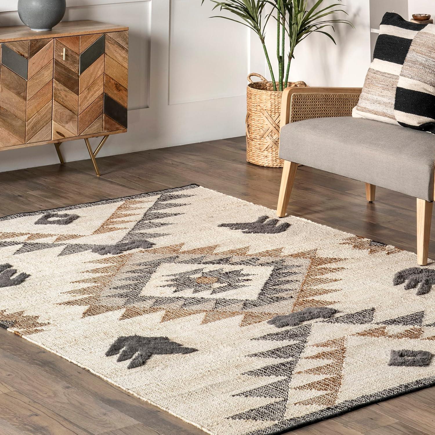 Nuloom Rosanna Southwestern Symbols Jute Indoor Area Rug