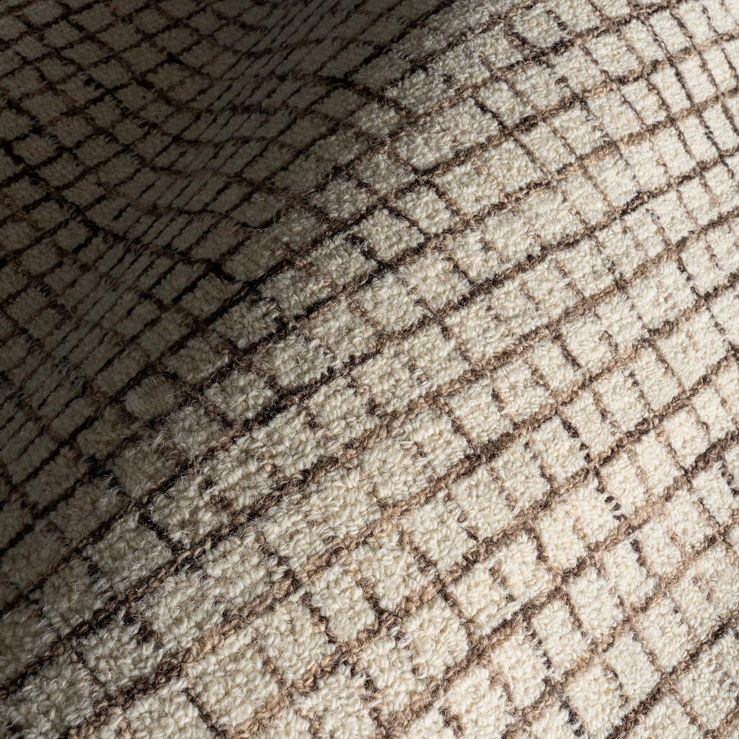 Katasha Checked Wool Area Rug