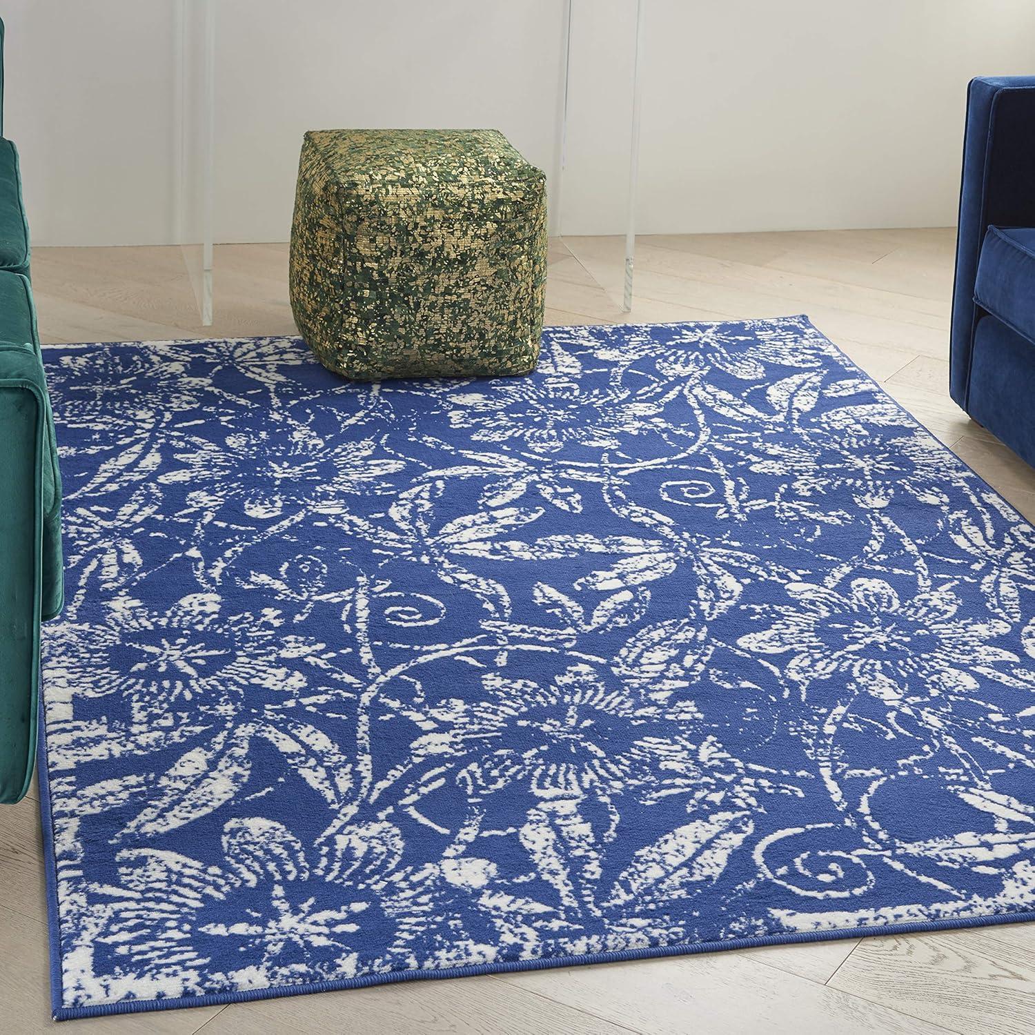 Nourison Whimsicle WHS05 Indoor only Area Rug - Navy 5' x 7'