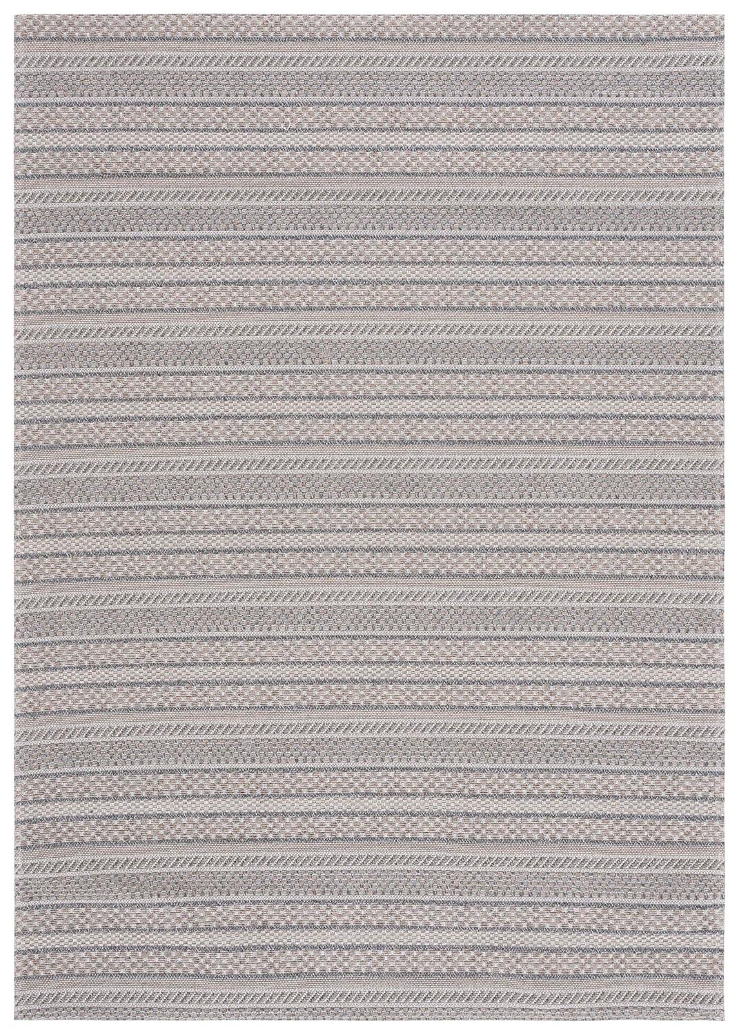 Martha Stewart Rugs Martha Stewart Cotton Striped Rug in Gray/Taupe