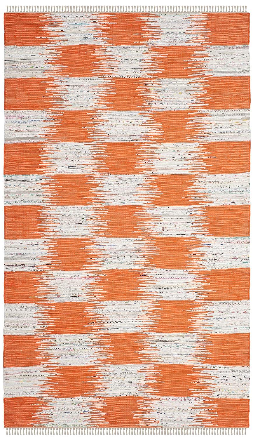 Montauk MTK721 Hand Woven Indoor Area Rug - Orange/Multi - 4'x6' - Safavieh.