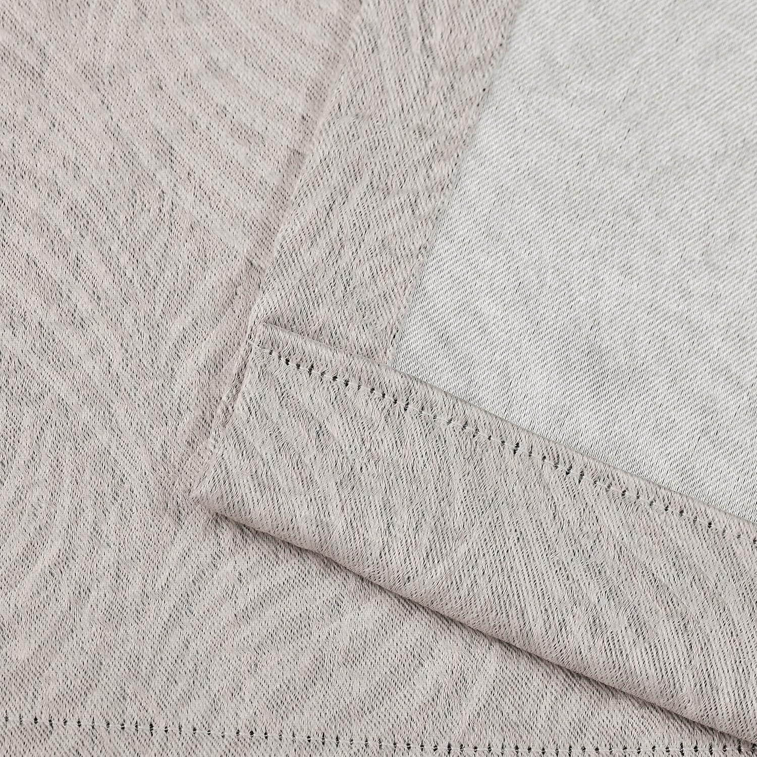 Superior Waverly Blackout Curtains, Rod Pocket, Set of 2, 26" x 63", Ivory