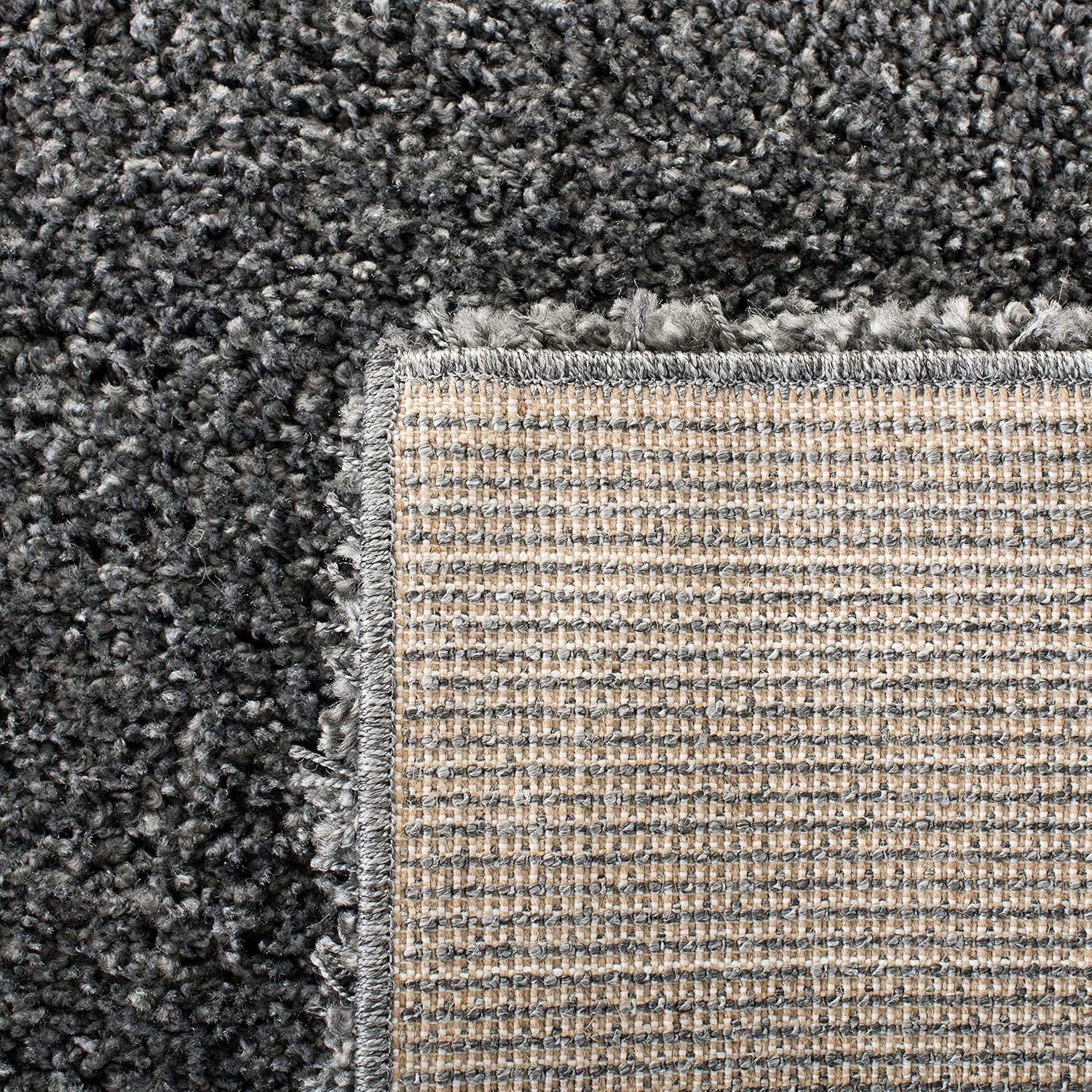 Shag SG151 Power Loomed Indoor Runner Rug - Dark Grey - 2'3"x9' - Safavieh.