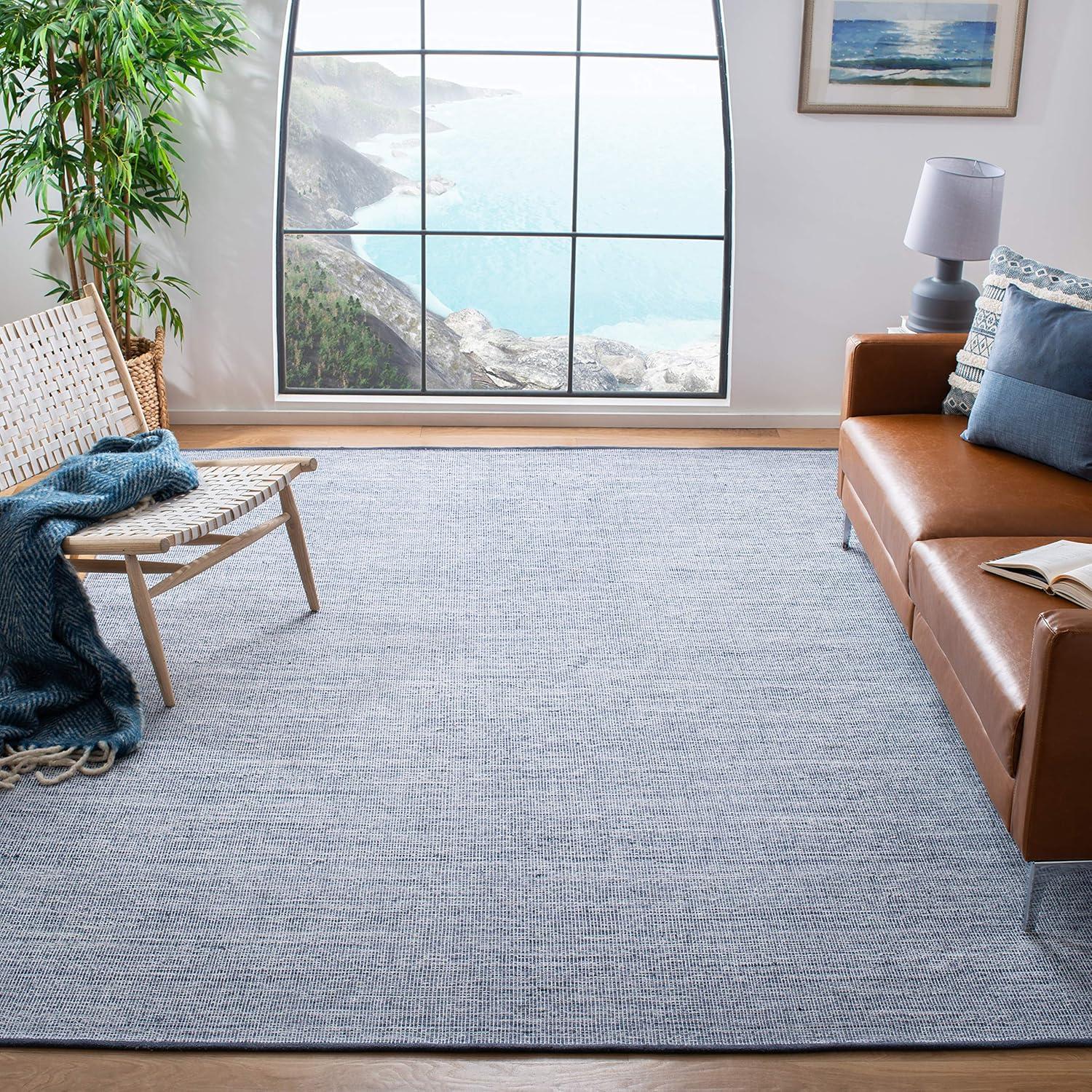 Montauk MTK250 Hand Woven, Flat Weave Indoor Accent Rug - Navy/Blue - 3'x5' - Safavieh