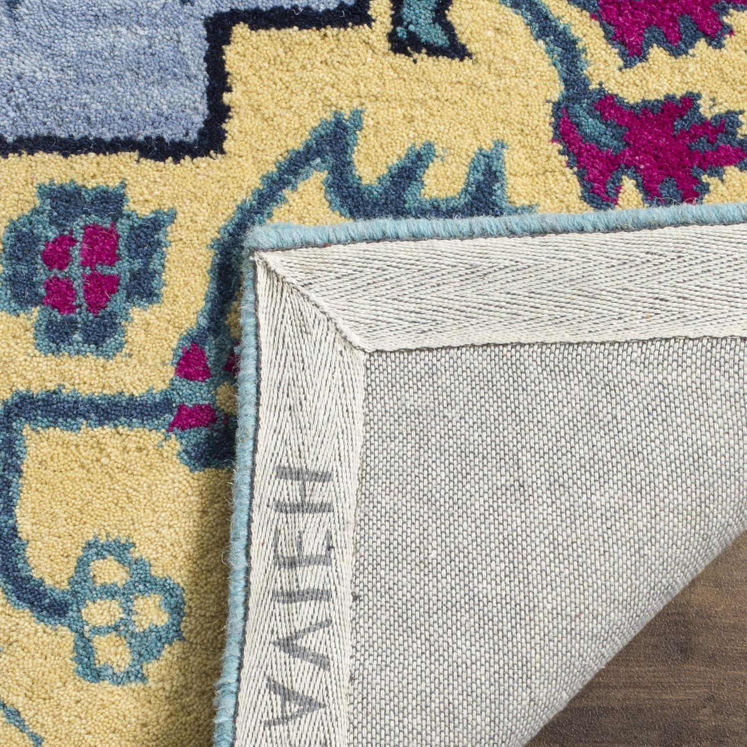 Bellagio BLG506 Hand Tufted Area Rug - Light Blue/Multi - 5'x8' - Safavieh.