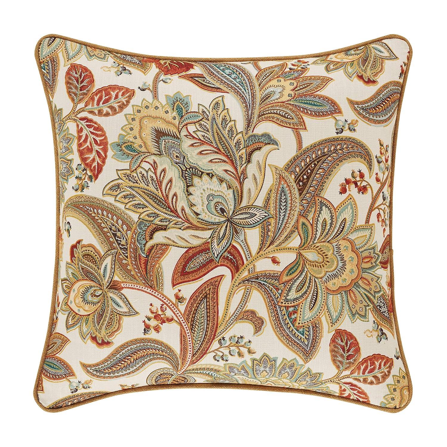 Five Queens Court August 18" Square Decorative Throw Pillow