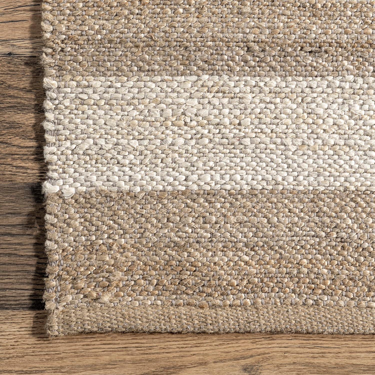 Nuloom Flatweave Alisia Stripes Jute Area Rug