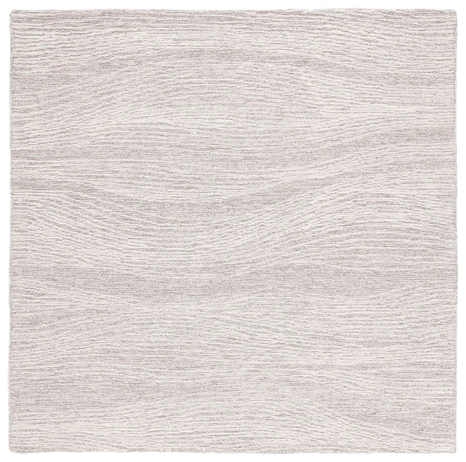 Metro MET995 Hand Tufted Indoor Area Rug - Natural/Ivory - 6'x6' - Safavieh