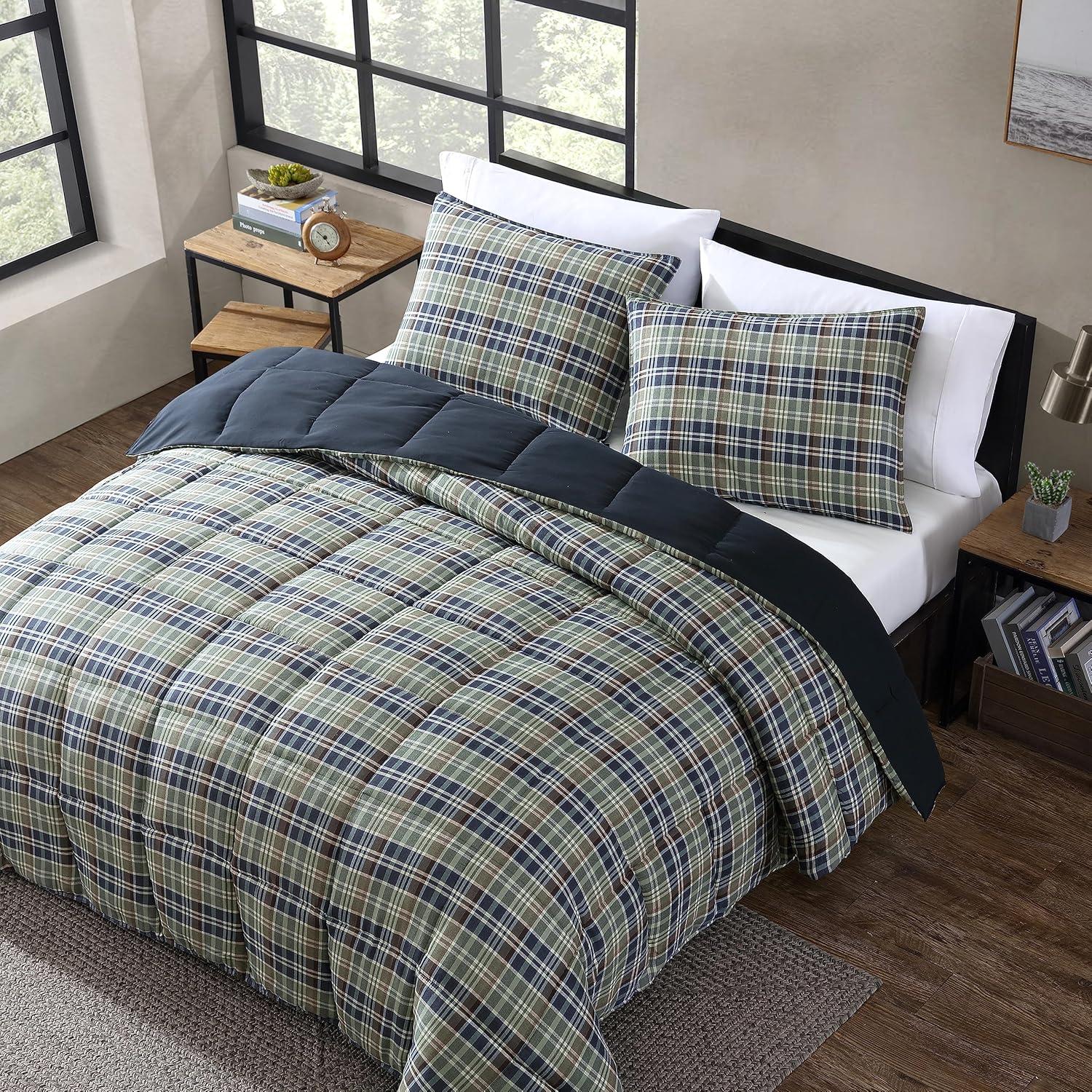 Rugged Plaid Reversible Comforter Mini Set - Eddie Bauer