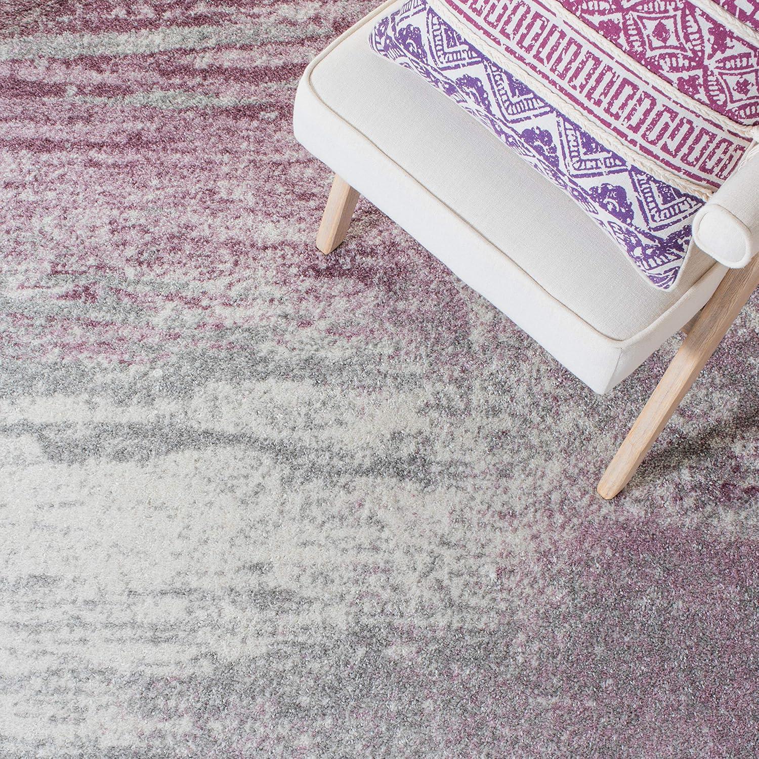 Adirondack ADR112 Machine Made Indoor Accent Rug - Grey/Purple - 2'-6"x4' - Safavieh