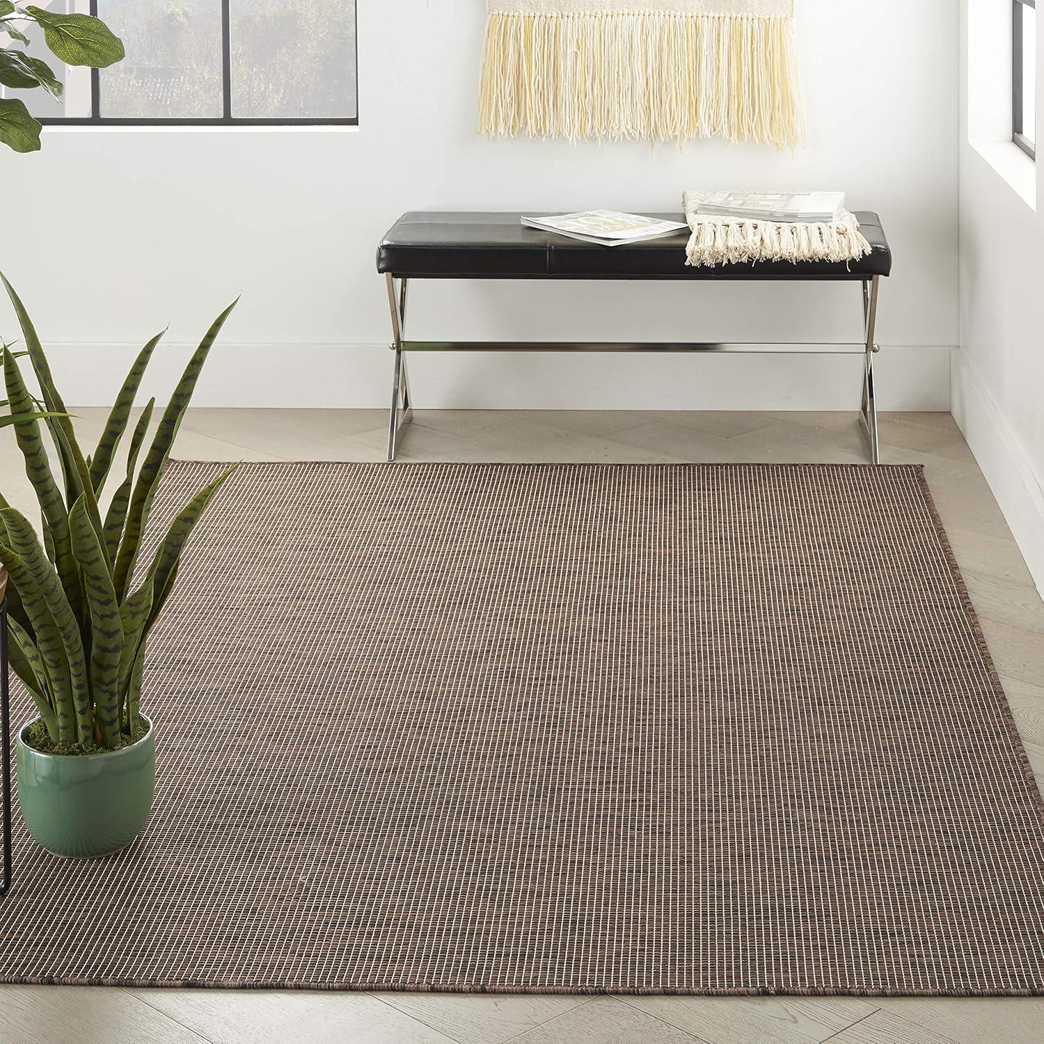 Ebern Designs Southwestern Machine Woven Polypropylene Indoor / Outdoor Area Rug in Natural