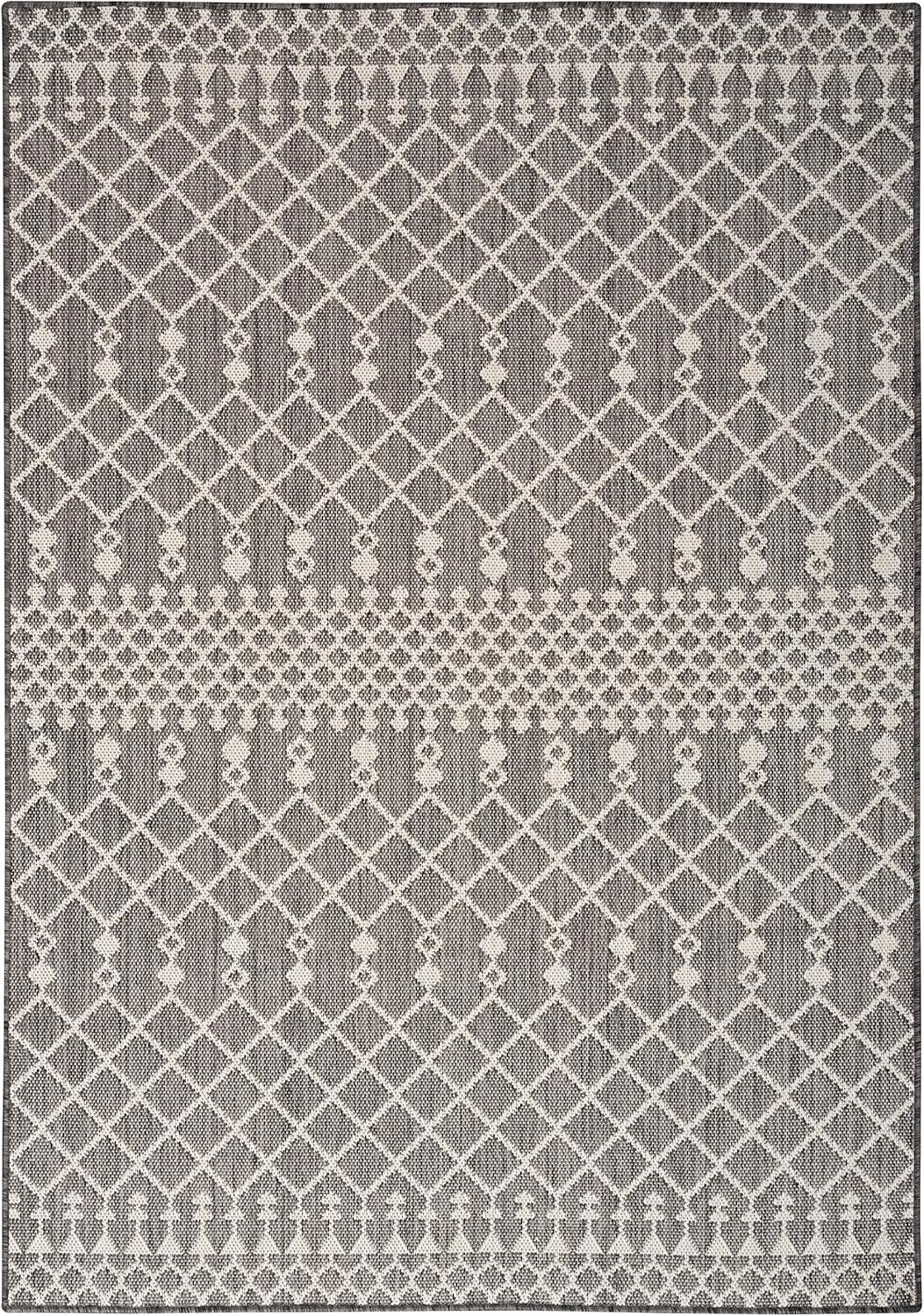 Nourison Positano Moroccan Trellis Flatweave Outdoor Rug